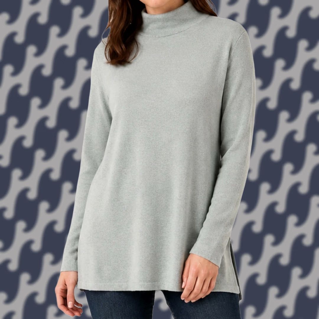 Eileen Fisher VINTAGE Eileen Fisher Sweater Mock Neck 100% Merino Wool S Sage Green Womens Size S / US 4 / IT 40 - 1 Thumbnail