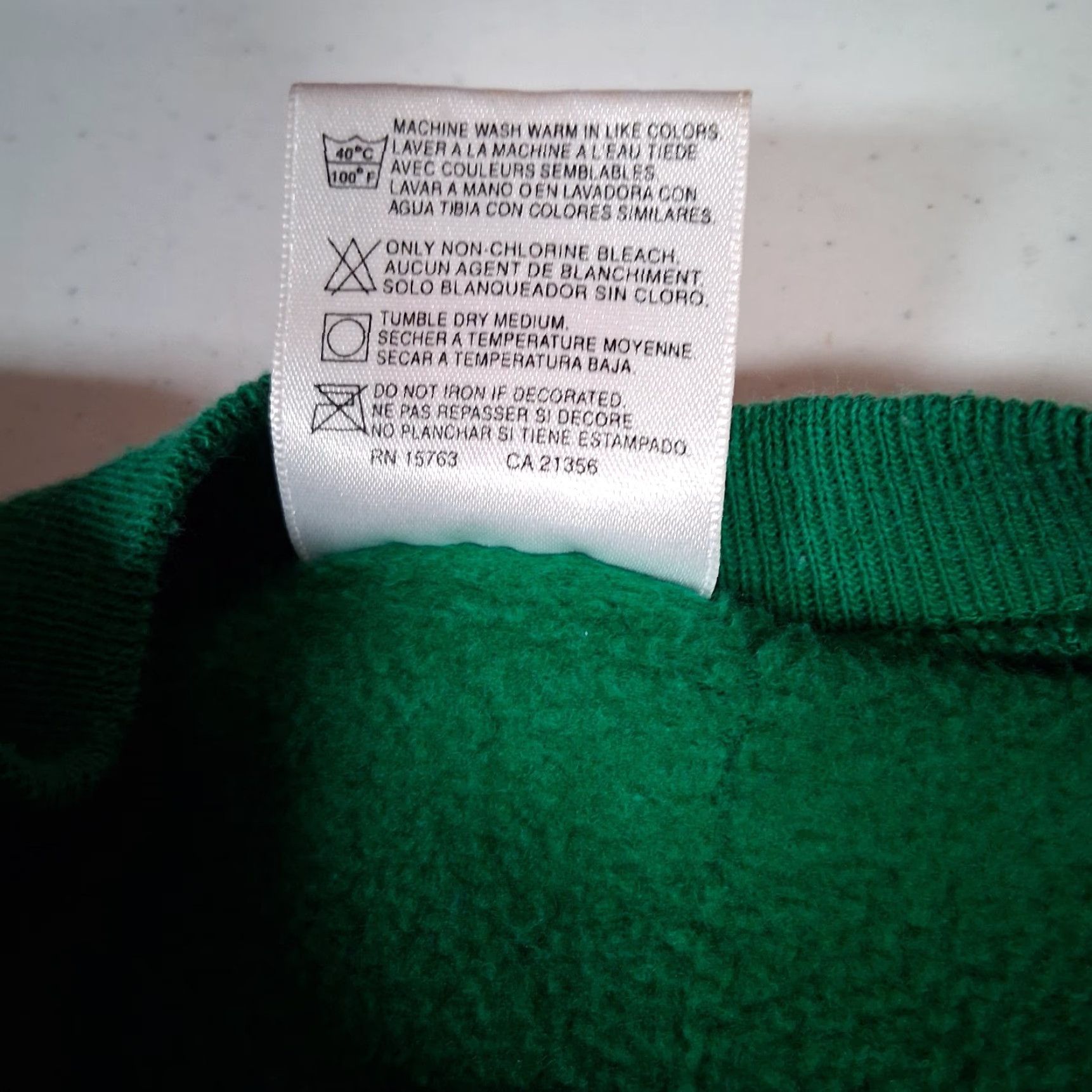 Vintage VINTAGE Hanes Her Way Sweatshirt Shirt Green Raglan Crew Neck XL Grannycore Teddy Bear Plaid Holiday Christmas 80s 90s Mens Womens Girls Boys Size XL / US 12-14 / IT 48-50 - 5 Thumbnail