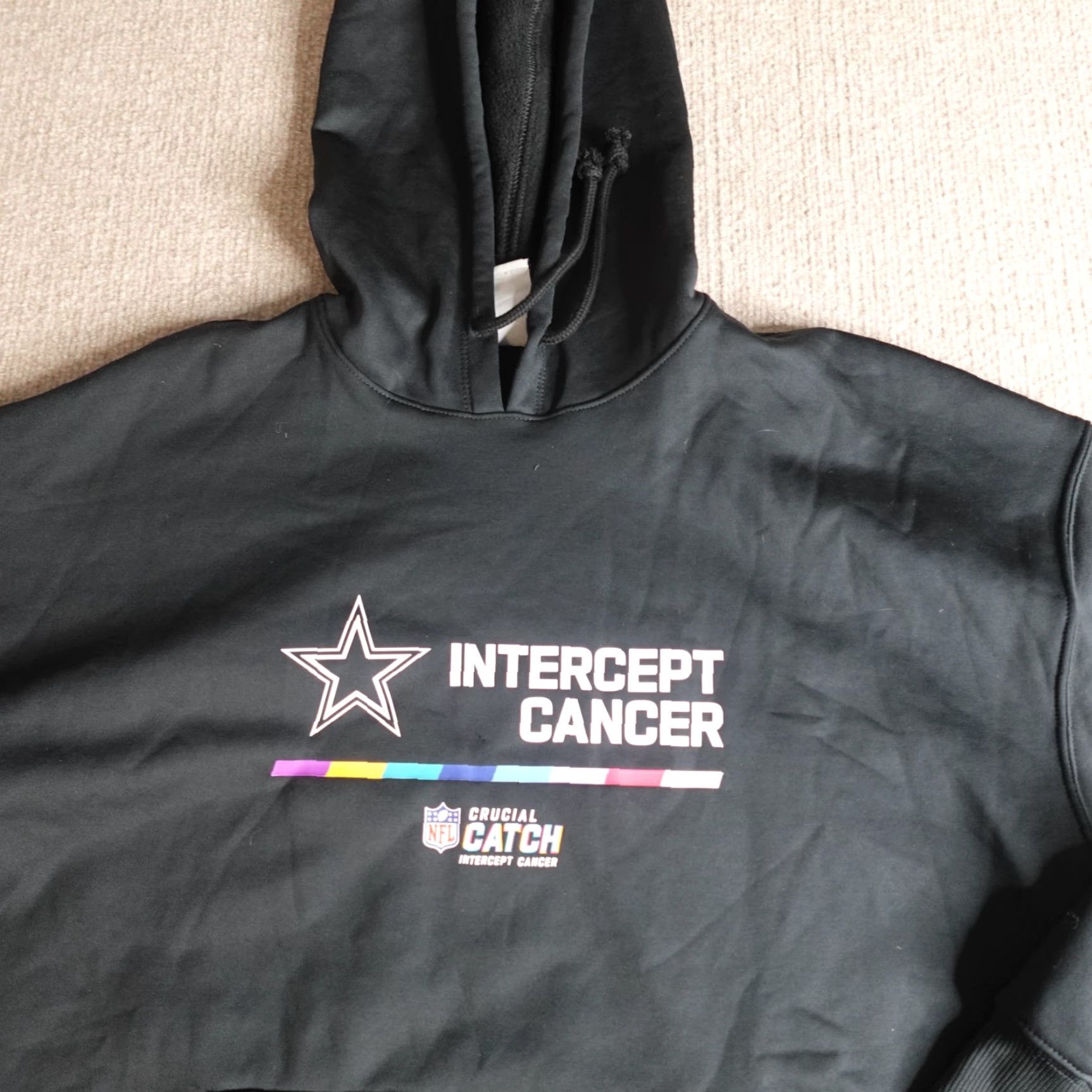 Nike VINTAGE Nike Hoodie Large Black On Field Crucial Catch Dallas Cowboys Mens L Size US L / EU 52-54 / 3 - 2 Thumbnail