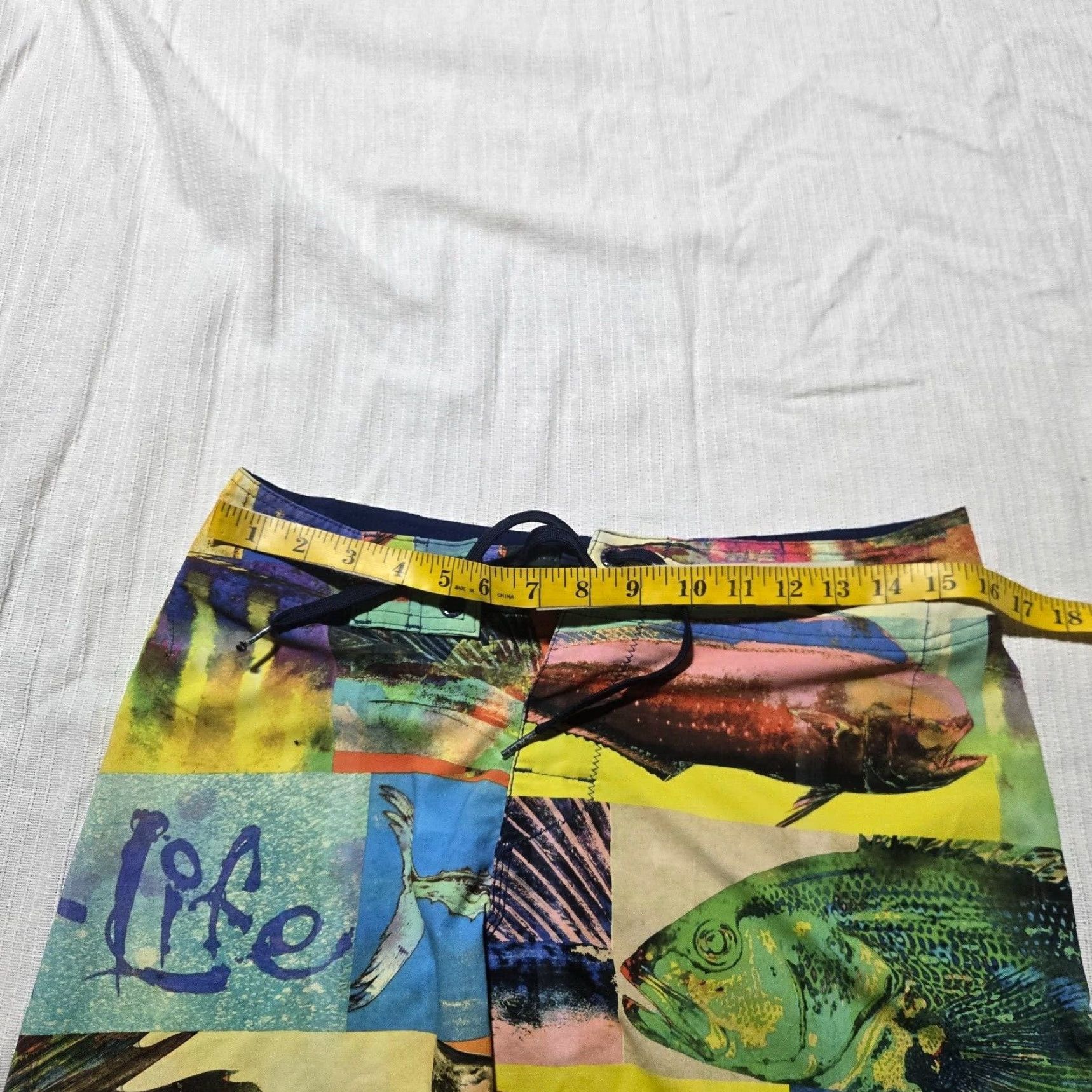 Vintage Salt Life SLX-QD Fishing Aqua Trunks Swim Shorts Men Medium 32 Lined Size US 31 - 4 Thumbnail