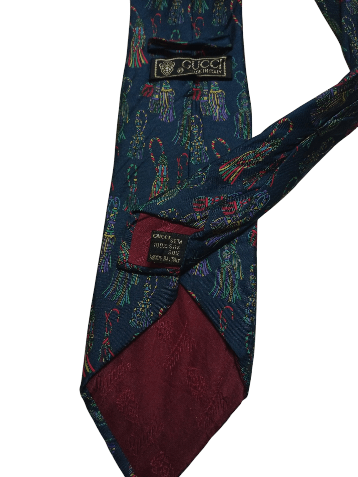 Gucci Rare Vintage GUCCI Silk Tie Size ONE SIZE - 2 Thumbnail