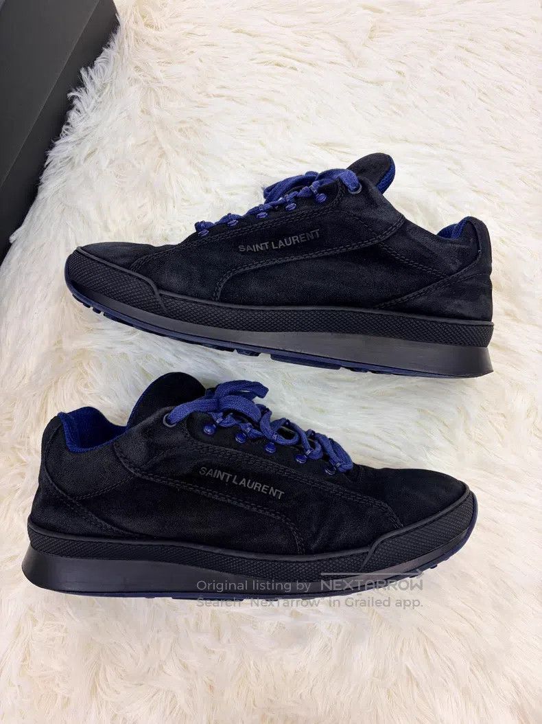 Saint Laurent Paris Saint Laurent Paris Black Suede Sports Shoes Size US 8 / EU 41 - 1 Thumbnail