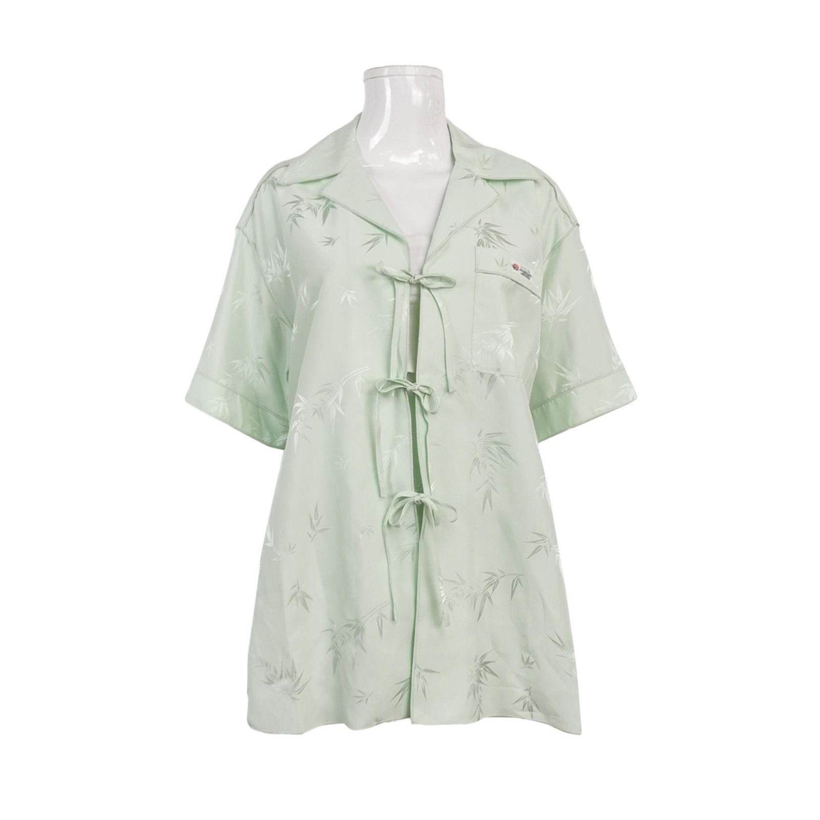 Alexander Wang Alexander Wang Bamboo Print Button Up Shirt S Size S / US 4 / IT 40 - 1 Thumbnail