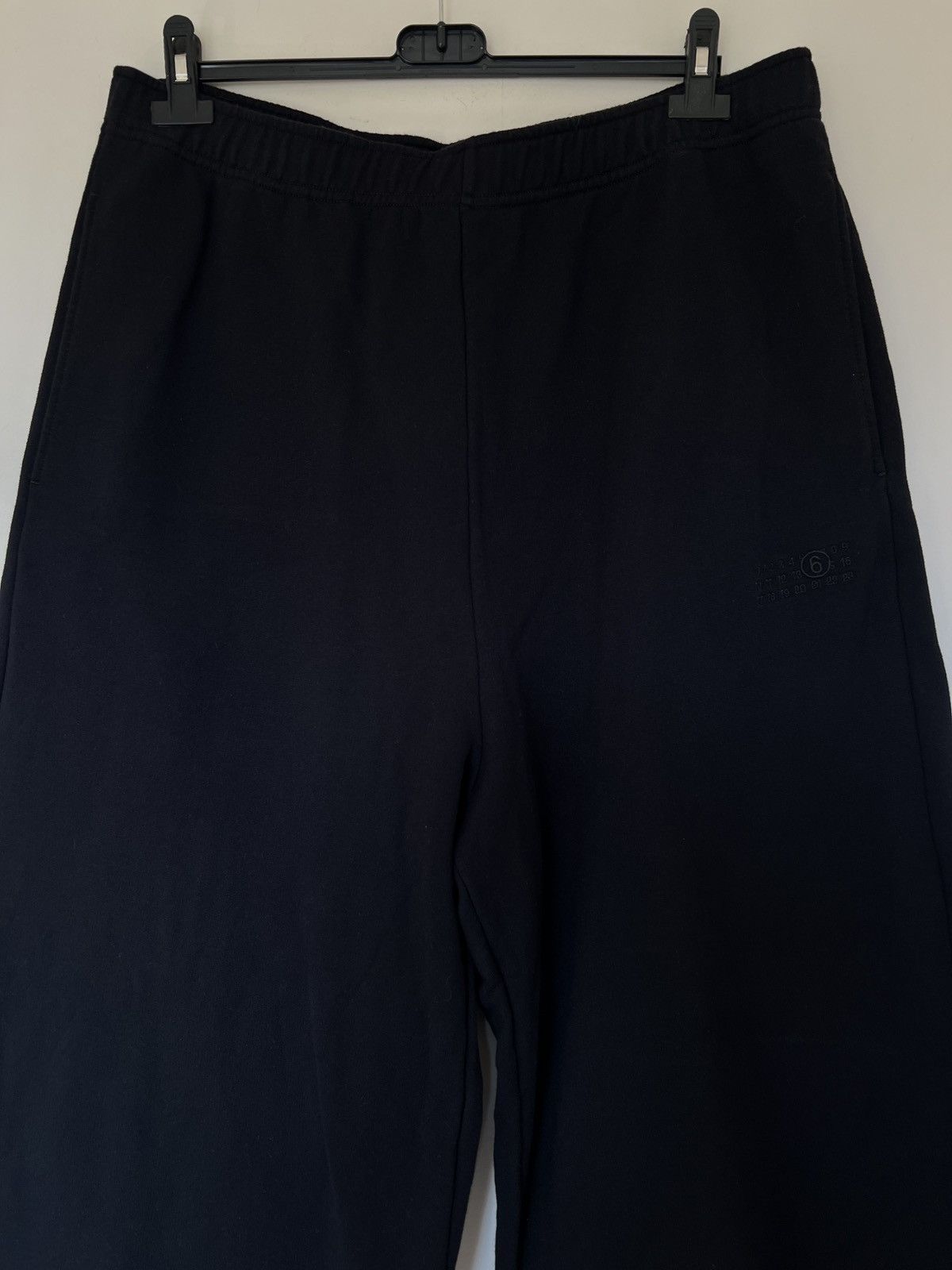 MM6 MM6 Maison Margiela wide leg sweatpants XXL black Size US 42 / EU 58 - 2 Thumbnail