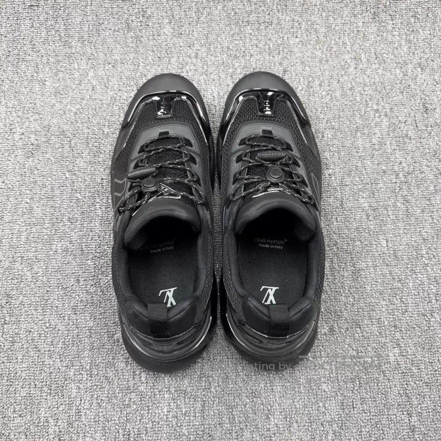 Louis Vuitton Black Structured Athletic Sneakers with Bold Detailing. Size US 10.5 / EU 43-44 - 3 Thumbnail