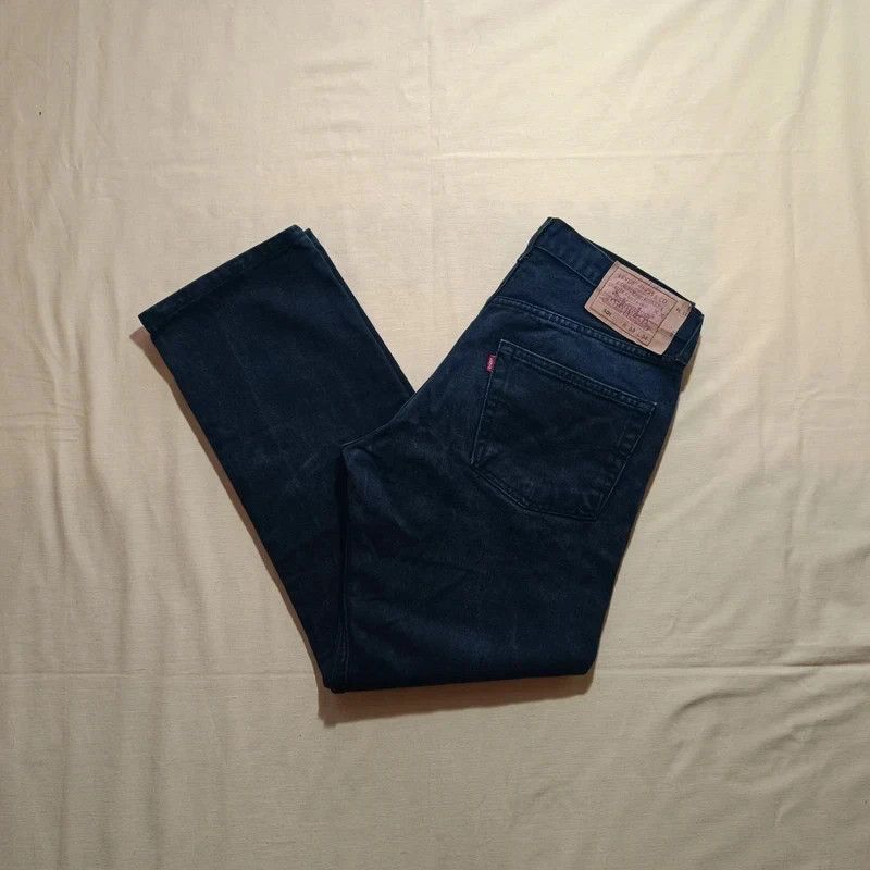 Levi's Vintage Levis 501 Black Jeans Made in USA fits W31 L29 1997 Size US 31 - 1 Thumbnail