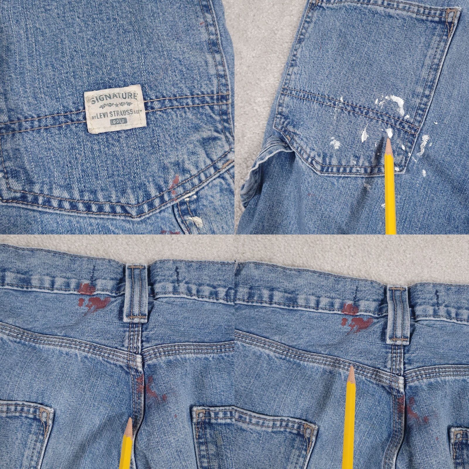 Vintage VINTAGE Signature Levi Strauss Gold Carpenter Jeans Mens 32X34 Denim Straight Workwear Size US 32 / EU 48 - 10 Thumbnail