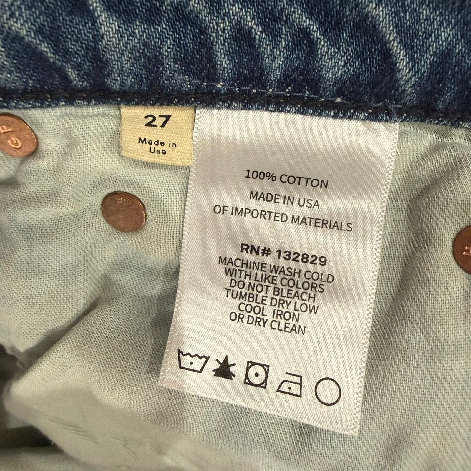 GRLFRND GRLFRND Brooklyn High Rise Straight Jeans in Chelsea Market Size 27" / US 4 / IT 40 - 6 Thumbnail