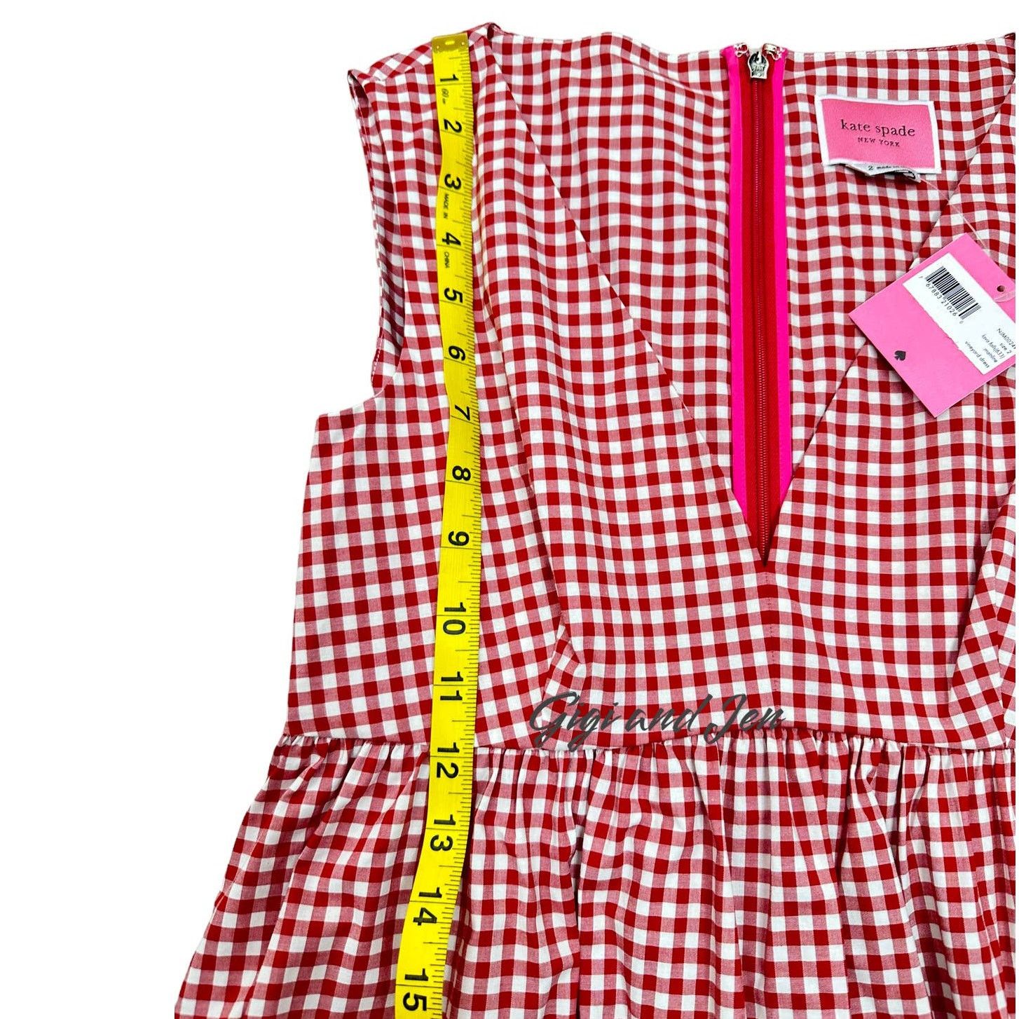 Kate Spade kate spade NY Women’s Mini Gingham Vineyard Dress size 2 Size XS / US 0-2 / IT 36-38 - 7 Thumbnail