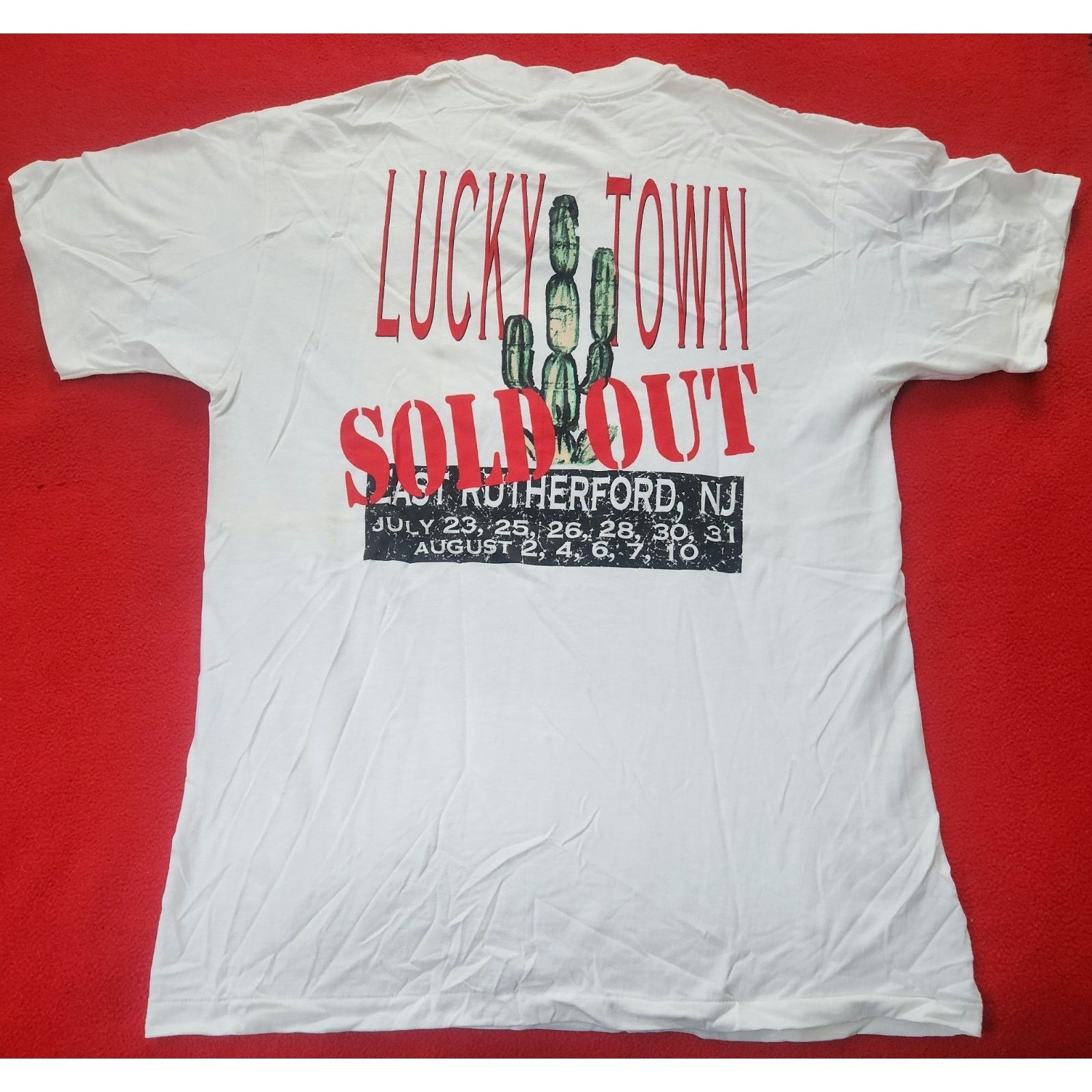 Hanes Authentic Vtg Bruce Springsteen Lucky Town 1992 Tour Shirt L Size US L / EU 52-54 / 3 - 12 Thumbnail
