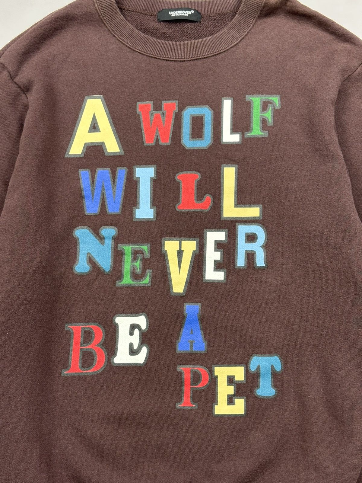 Undercover Fw24 Undercover Tolno Slogan Sweatshirt(Burg/L) Size US L / EU 52-54 / 3 - 2 Thumbnail