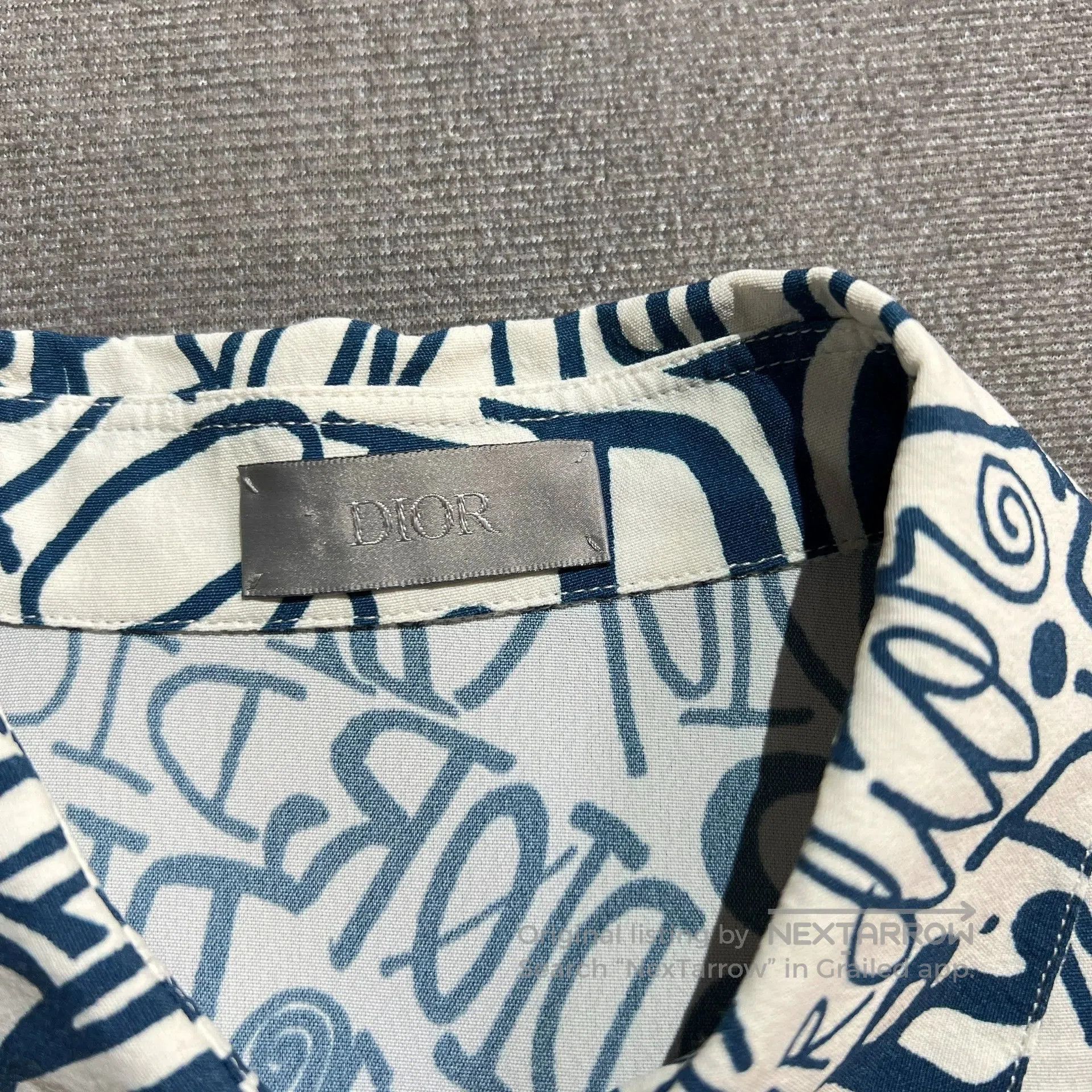 Dior dior x stussy graffiti logo shirt. Size US M / EU 48-50 / 2 - 5 Thumbnail