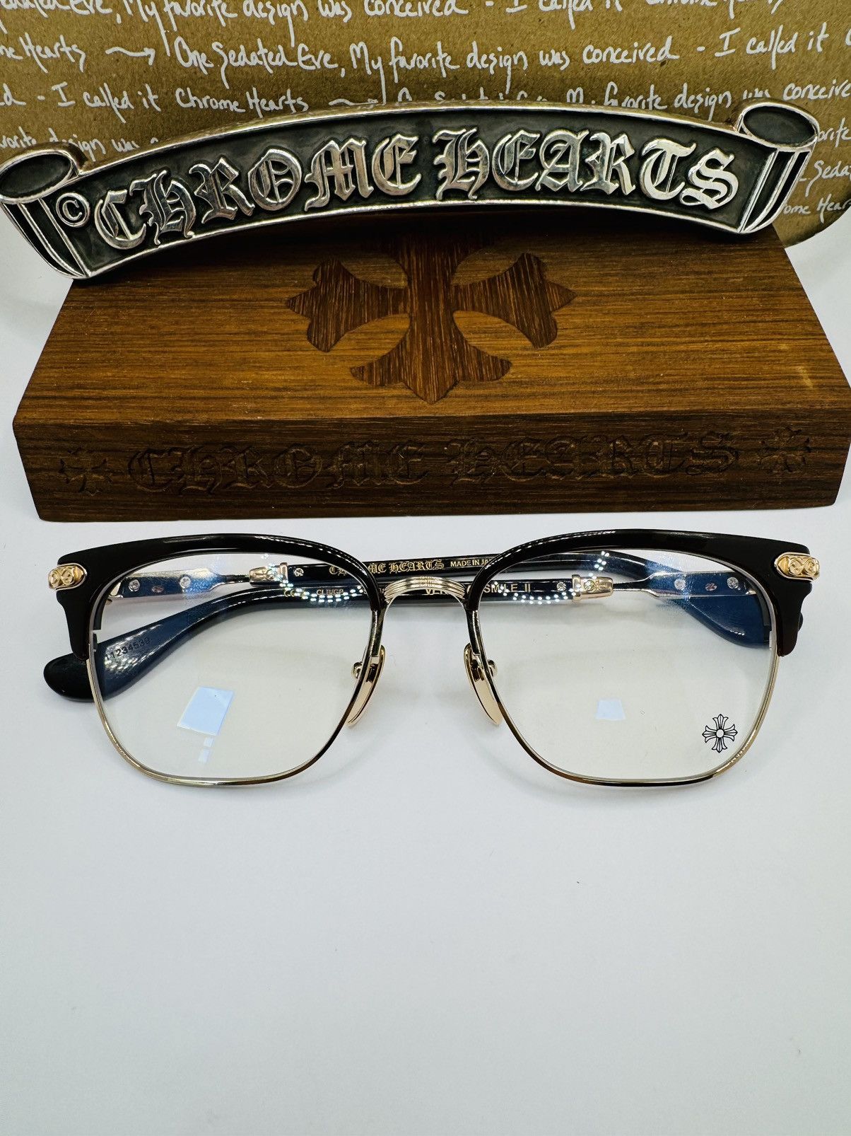 Chrome Hearts Chrome Hearts Vertical Smile 2 Glasses Size ONE SIZE - 12 Thumbnail