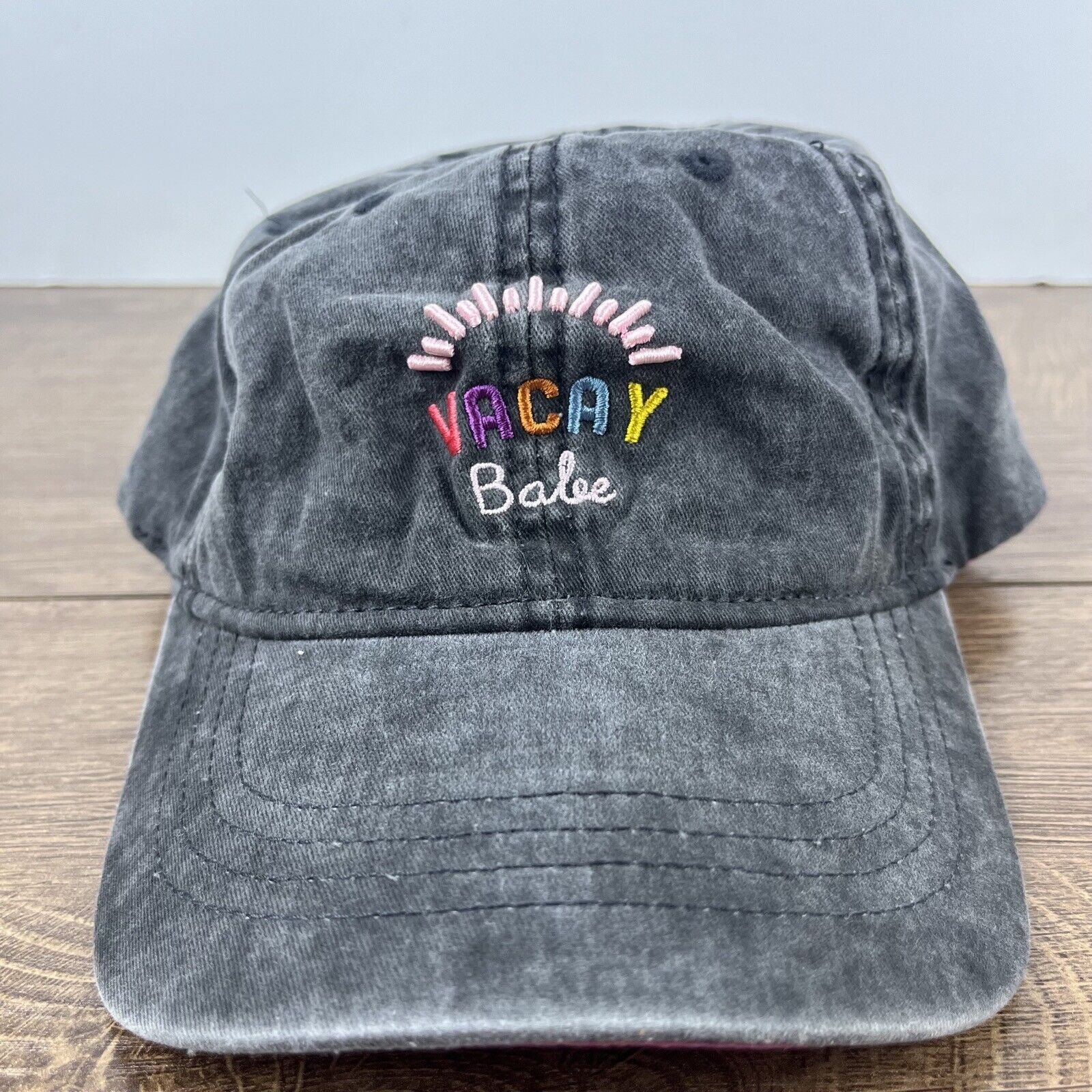Other Vacay Babe Hat Vacation Babe Hat Gray Adjustable Hat Gray Ad Size ONE SIZE - 3 Thumbnail