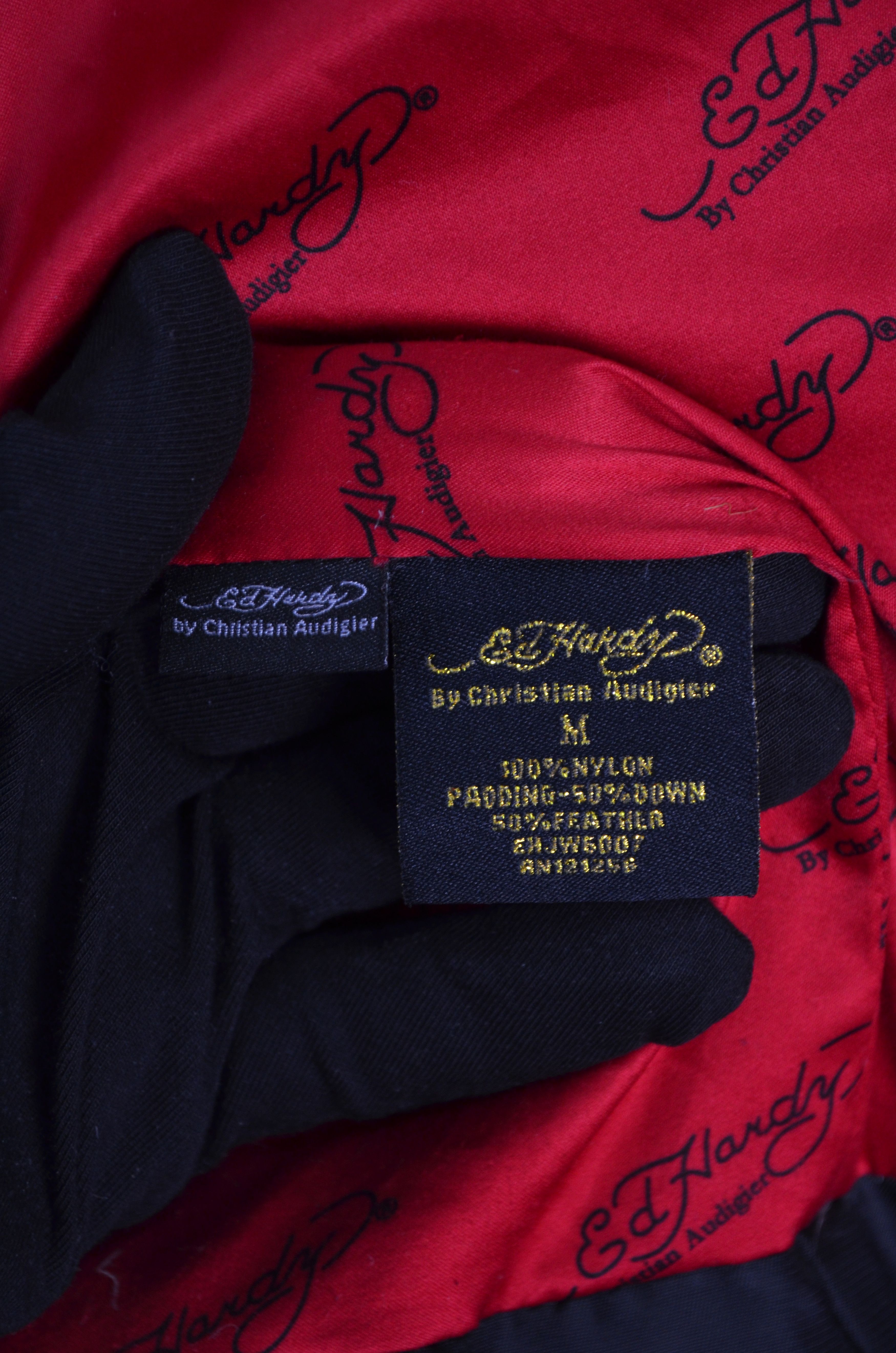 Ed Hardy Vintage Ed Hardy Embroided Logo Tiger Down Puffer Jacket M Size M / US 6-8 / IT 42-44 - 13 Thumbnail