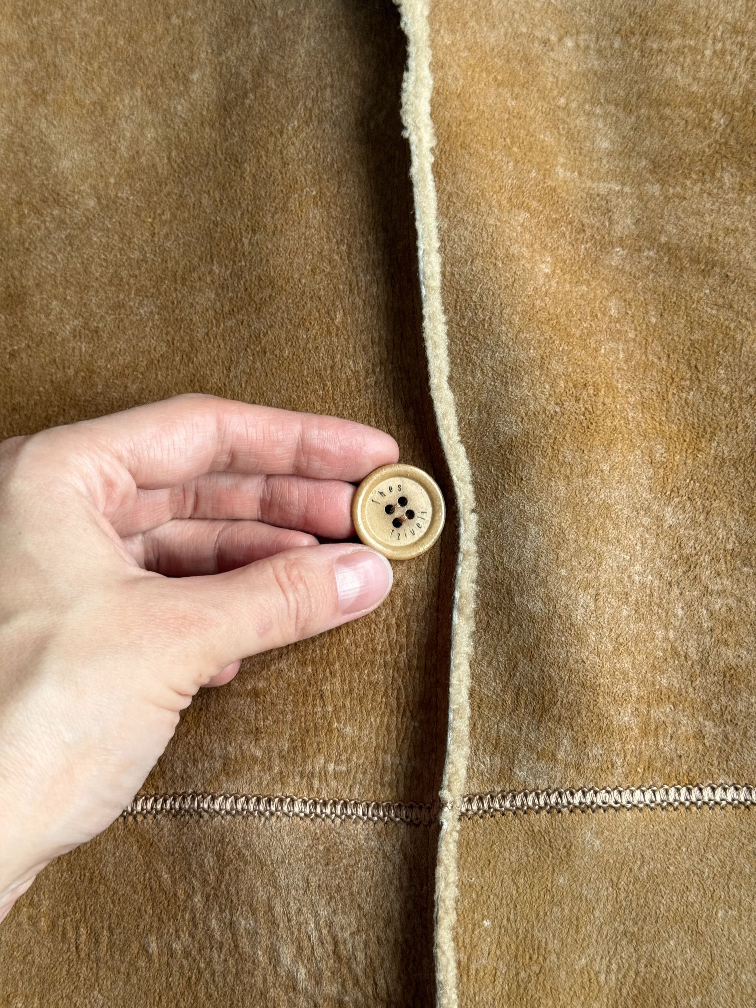 Other Women's Thes Tziveli Luxury Shearling Long Coat Small Size S / US 4 / IT 40 - 4 Thumbnail