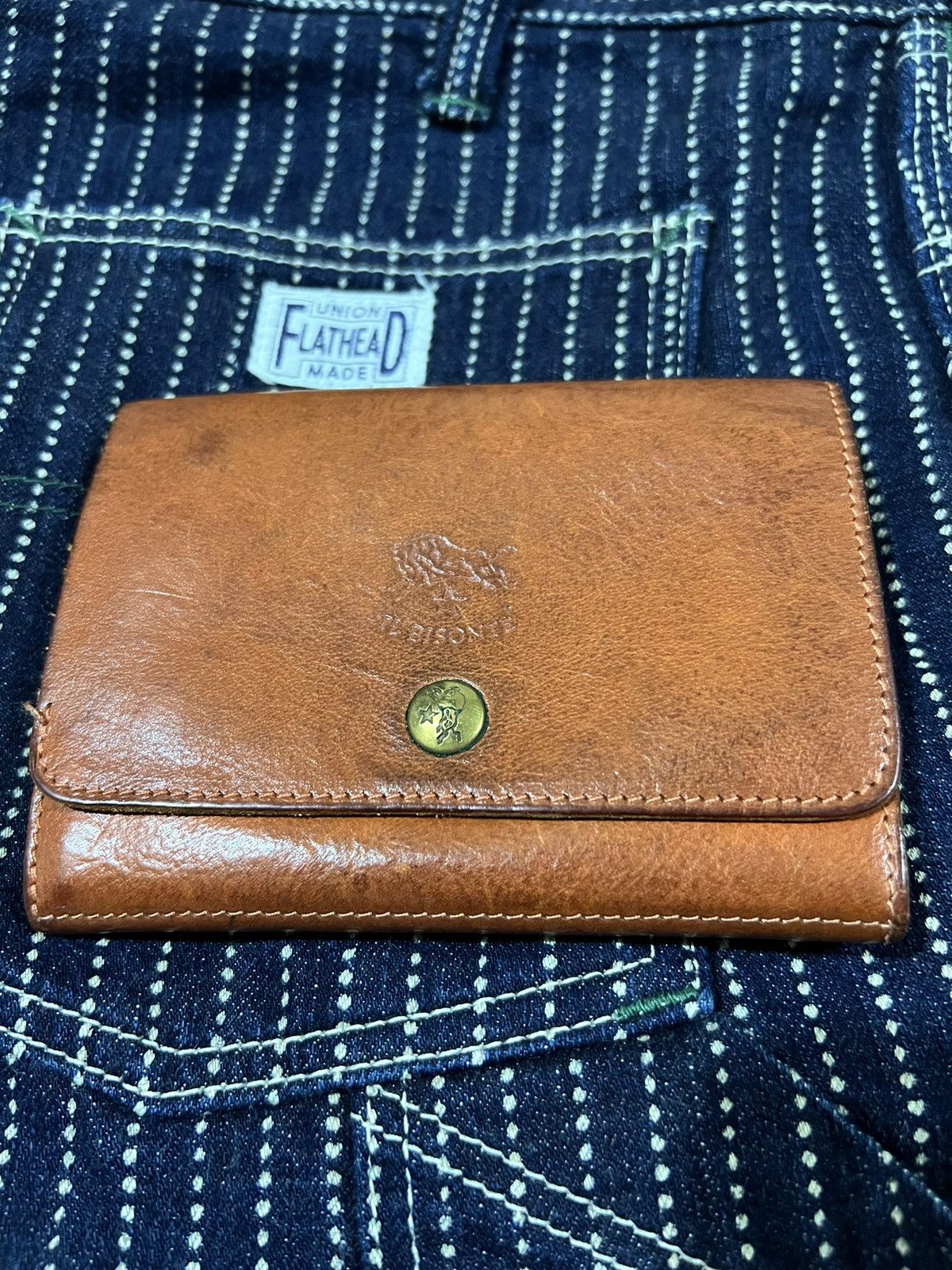 Il Bisonte Il Bisonte 🇮🇹 Hand Craft Leather Patina Bifold Wallets Size ONE SIZE - 1 Thumbnail