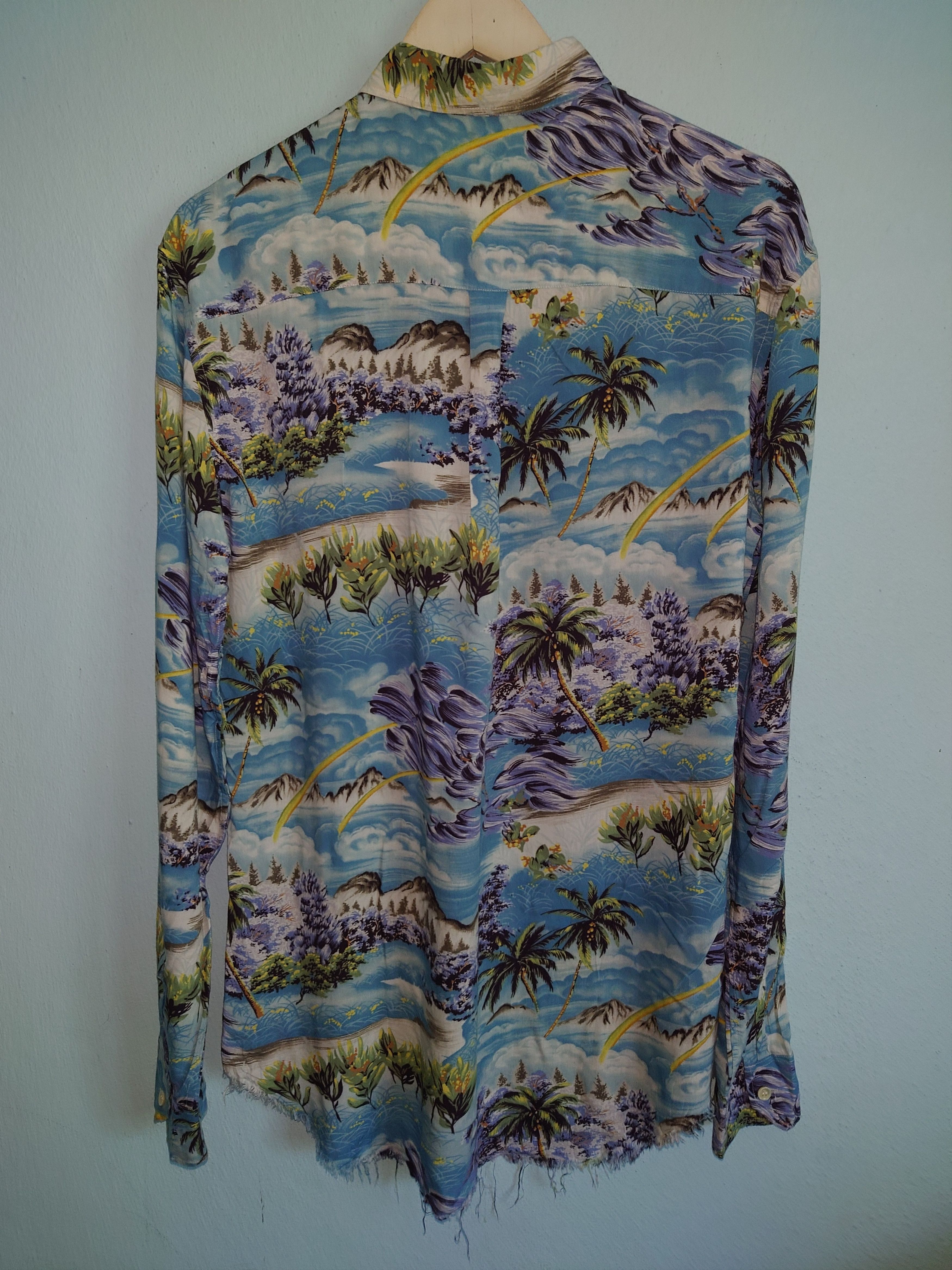 Saint Laurent Paris Saint Laurent SS16 Surf Hawaiian Shirt Hedi Slimane Era Size US L / EU 52-54 / 3 - 10 Thumbnail