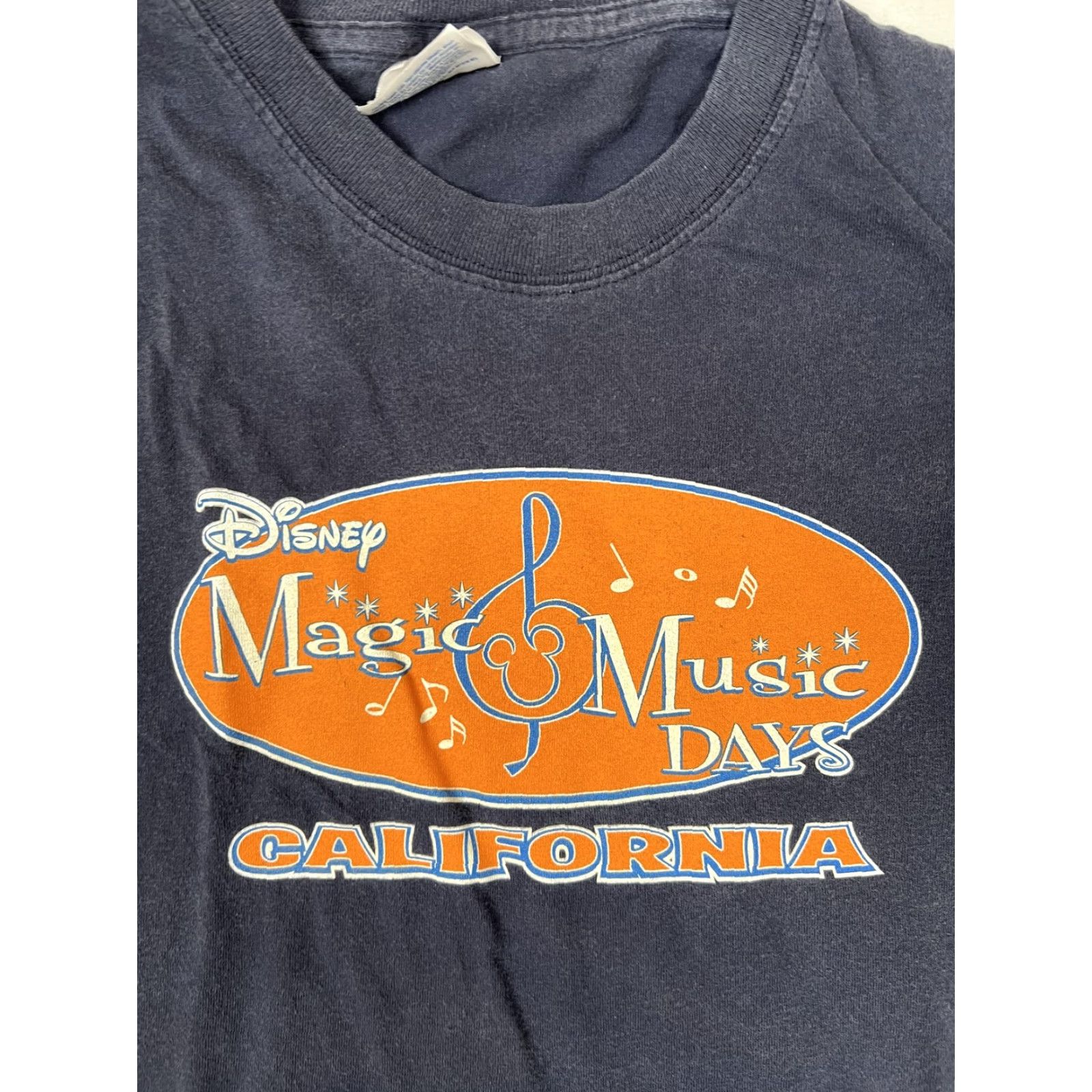 Hanes VINTAGE Disney Magic Music Days California Shirt Mens XL Blue Hanes 2004 2000s Size US XL / EU 56 / 4 - 2 Thumbnail