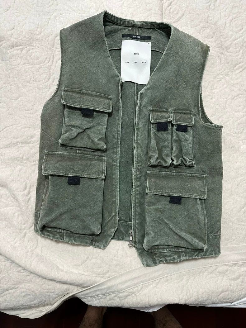 Song For The Mute Song For The Mute washed denim vest Size US M / EU 48-50 / 2 - 1 Thumbnail