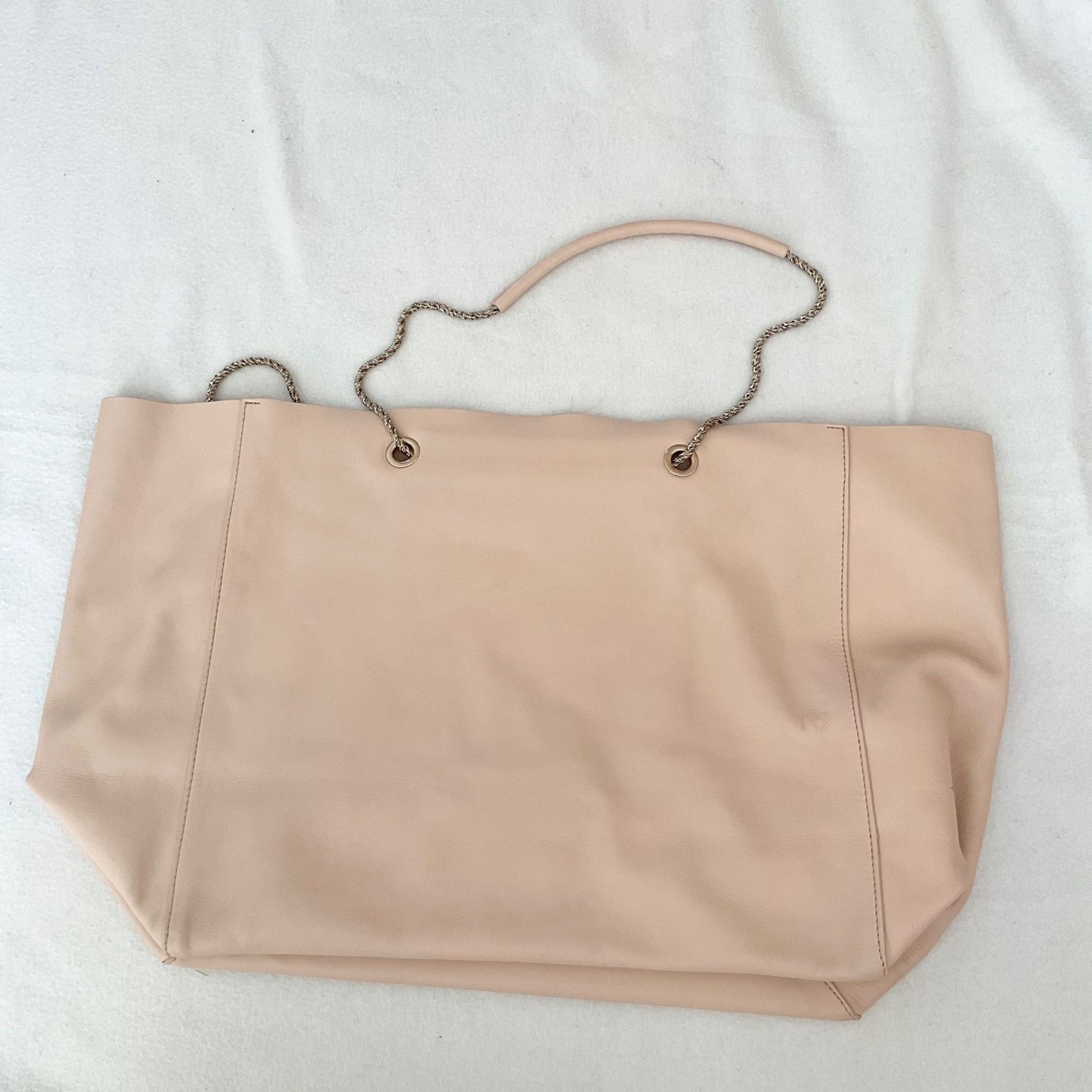 Sezane Sezane blush pink leather gaby tote large Size ONE SIZE - 3 Thumbnail