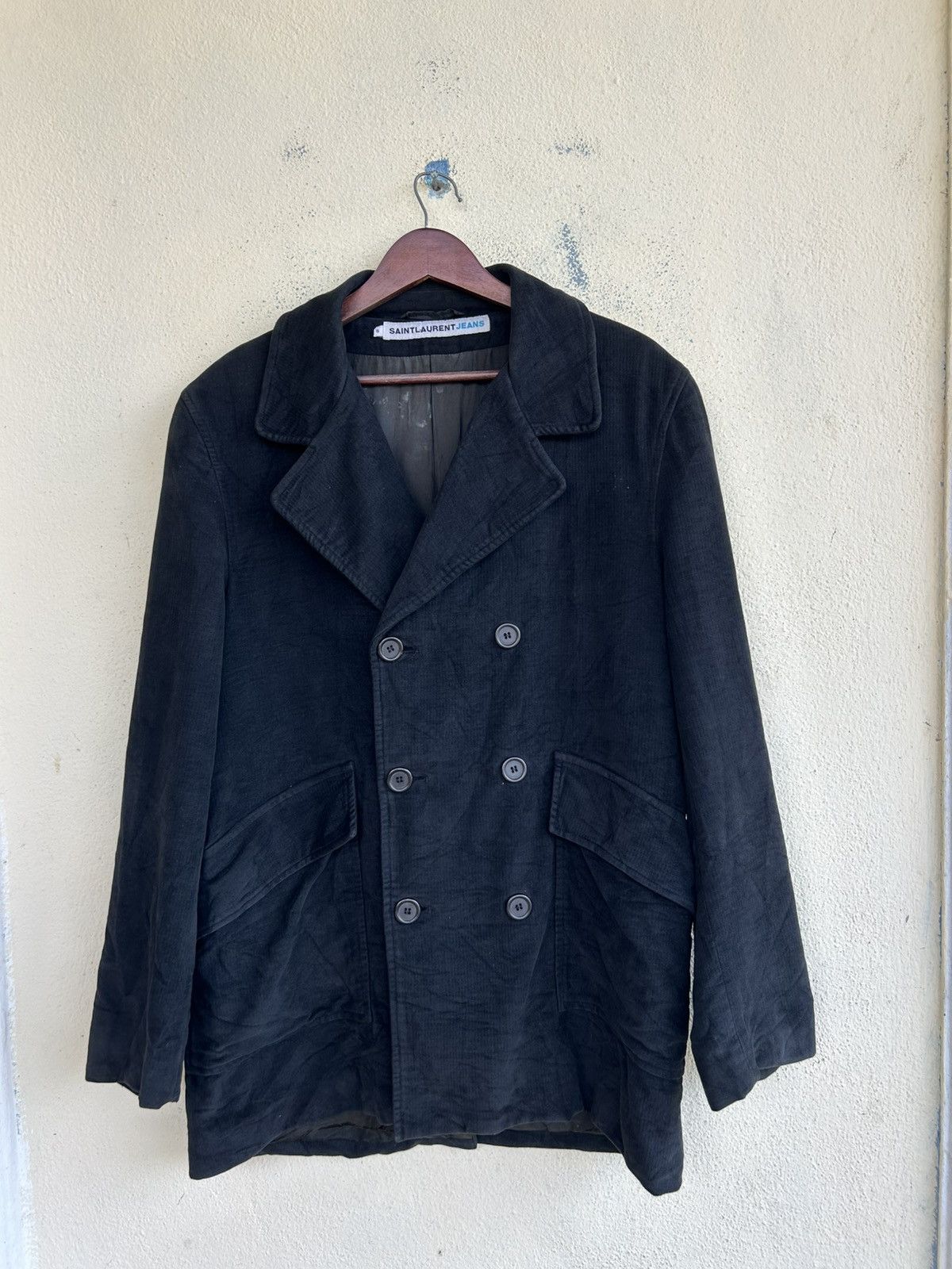 Saint Laurent Paris Saint Laurent Jeans Double Breasted Jacket Size US S / EU 44-46 / 1 - 1 Thumbnail