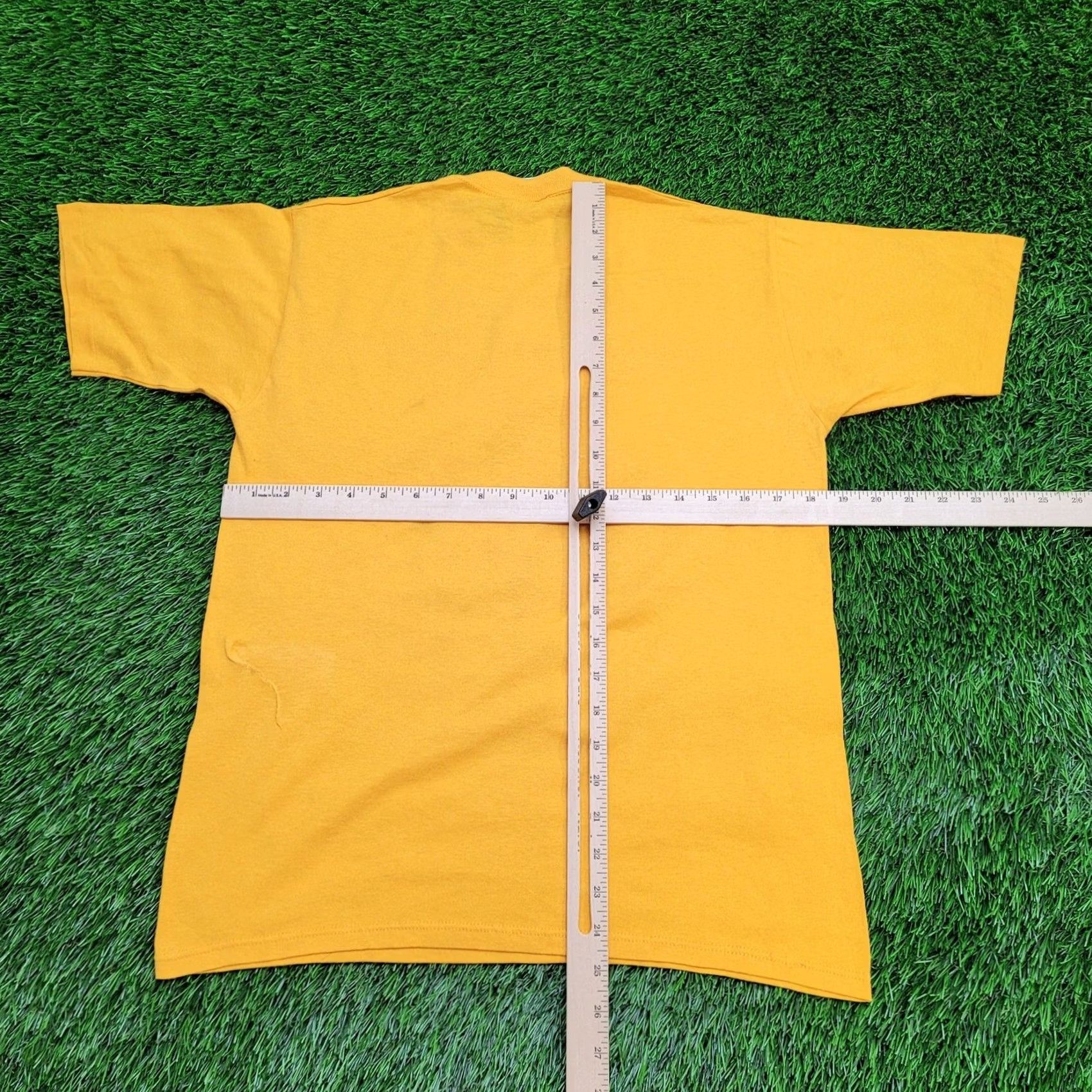 Vintage VINTAGE Teachers Day Shirt Womens S/M Yellow 1990S Crew Neck Graphic Tee Casual Short Sleeve Size M / US 6-8 / IT 42-44 - 3 Thumbnail