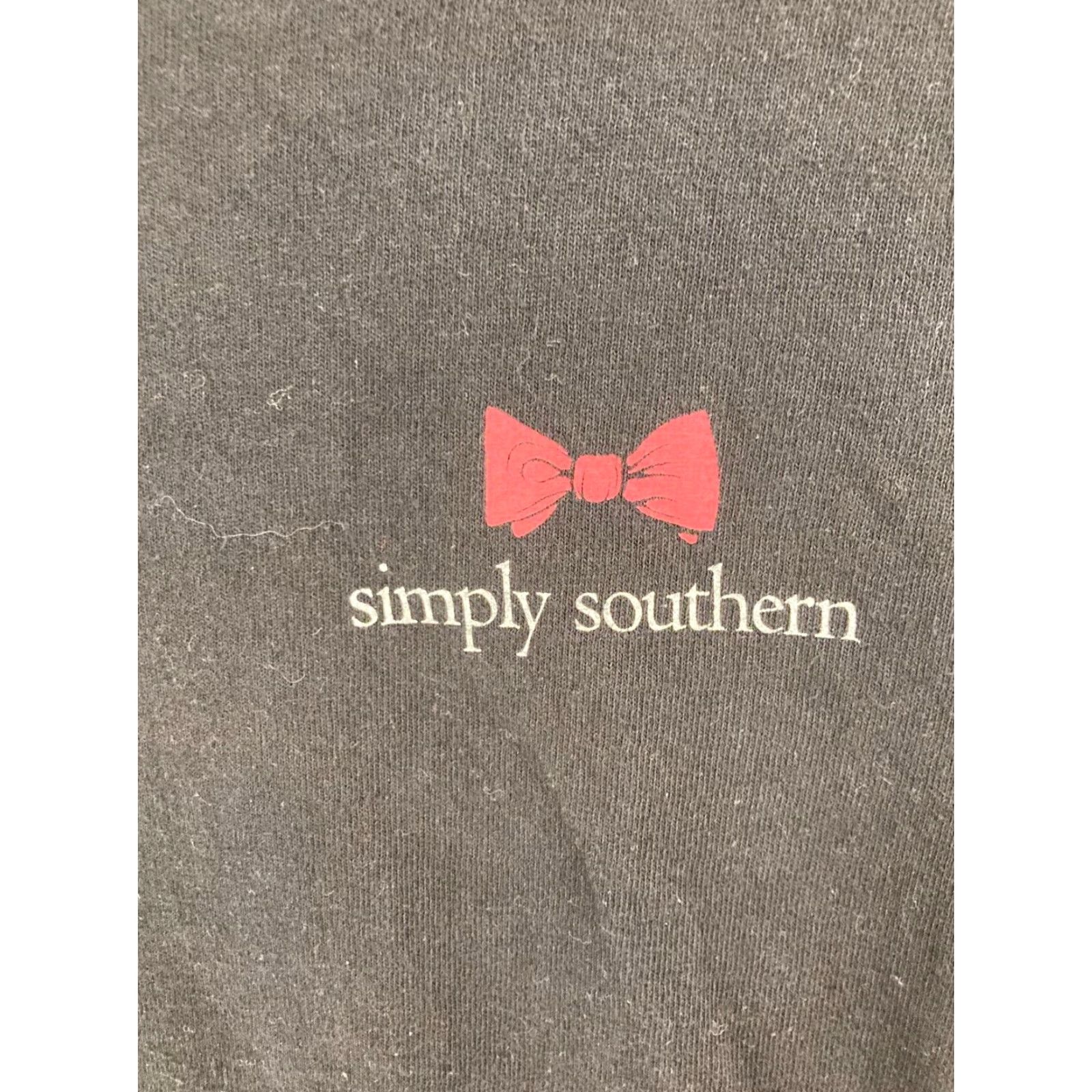 Vintage Simply Southern Womens TShirt Adult Medium Black A Southern State Of Mind Womens Size M / US 6-8 / IT 42-44 - 6 Thumbnail