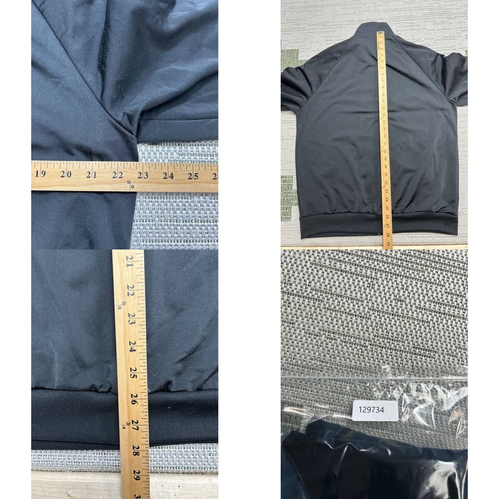 Adidas Adidas Track Jacket Mens Large Black Running Full Zip Size US L / EU 52-54 / 3 - 8 Thumbnail