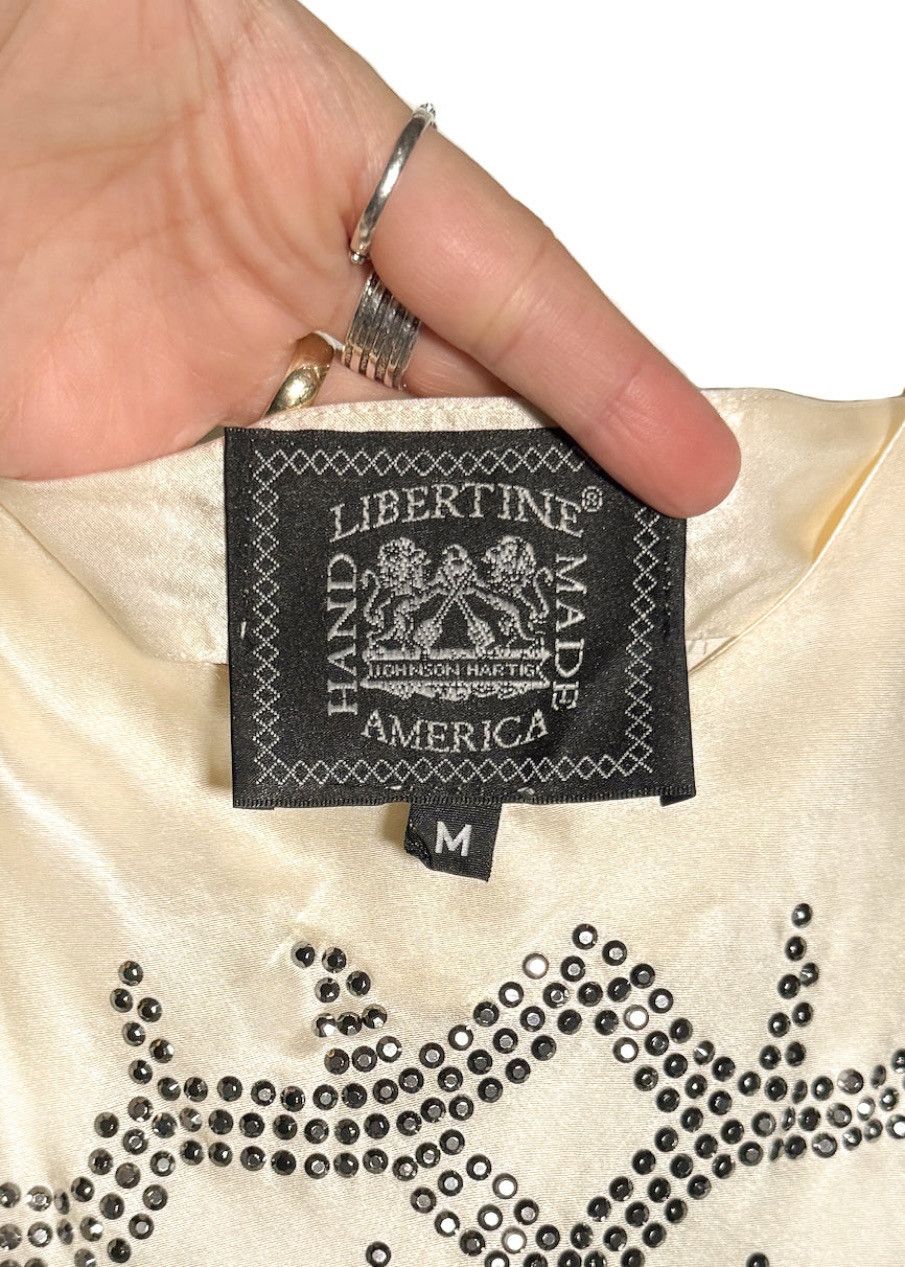 Libertine Libertine Ivory Embellished Satin Slip Dress Size M / US 6-8 / IT 42-44 - 7 Thumbnail