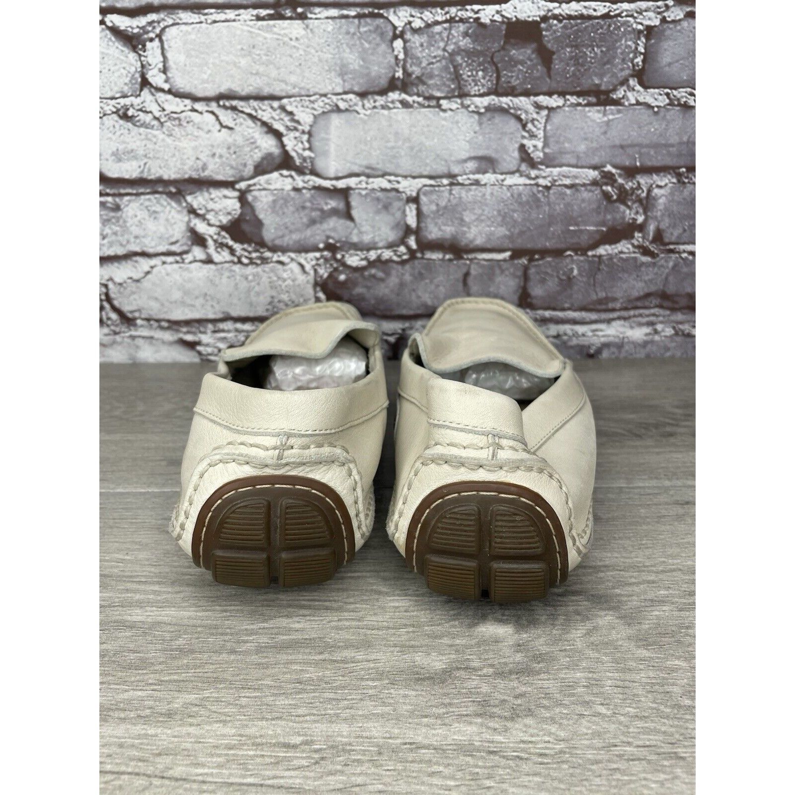 Rockport Rockport Washable Footwear Ivory Cream Leather Driving Shoes Size US 10.5 / EU 43-44 - 4 Thumbnail