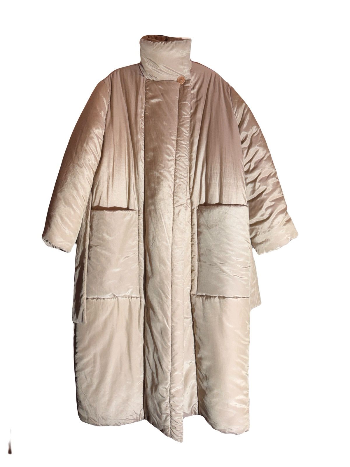 Lemaire lemaire runway fw21 beige silk dawn jacket coat 38 Size S / US 4 / IT 40 - 7 Thumbnail