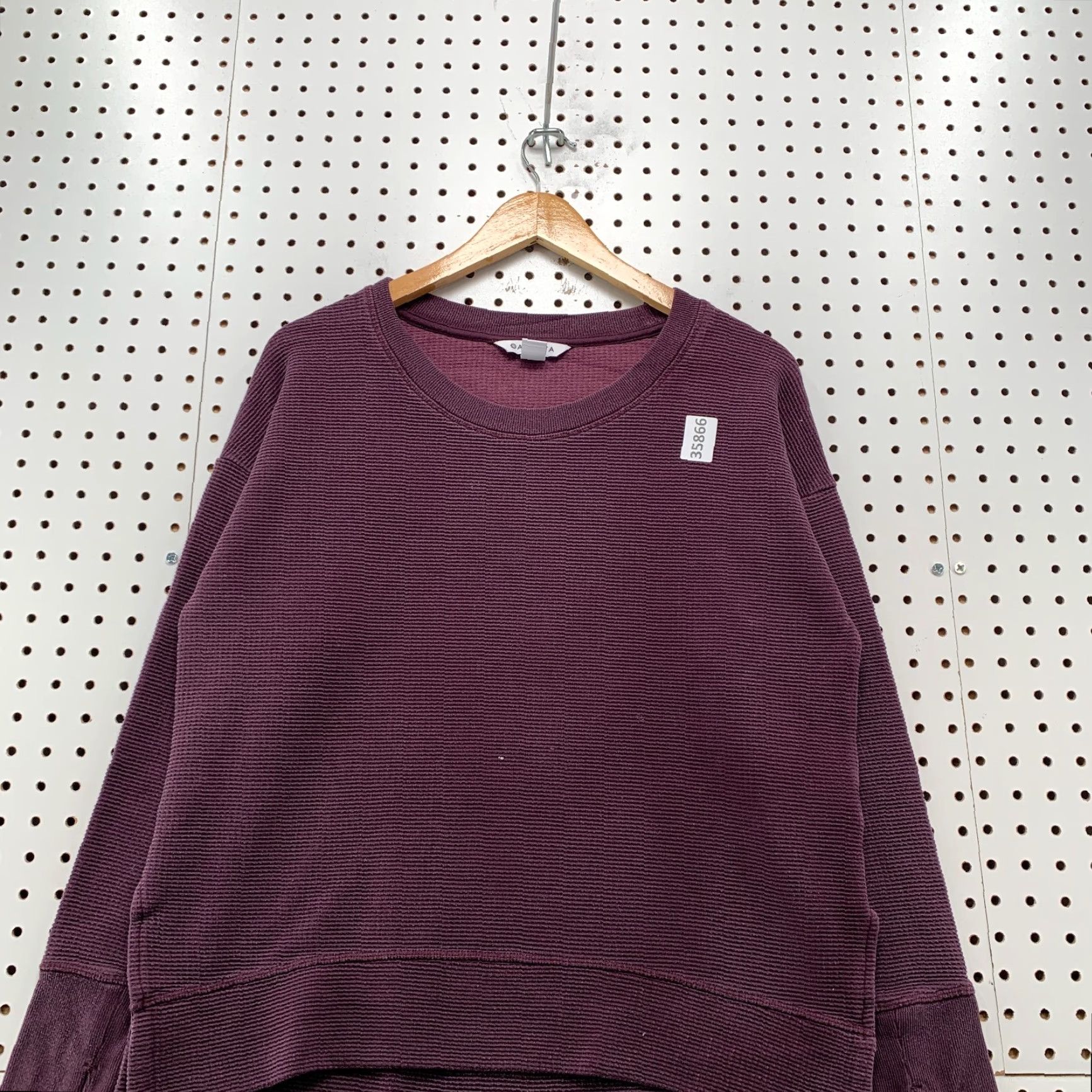 Athleta VINTAGE Athleta Thermal Long Sleeve Shirt Womens M Purple Casual 90s Athleta Thermal Long Sleeve Shirt Womens M Purple Casual Size M / US 6-8 / IT 42-44 - 5 Thumbnail