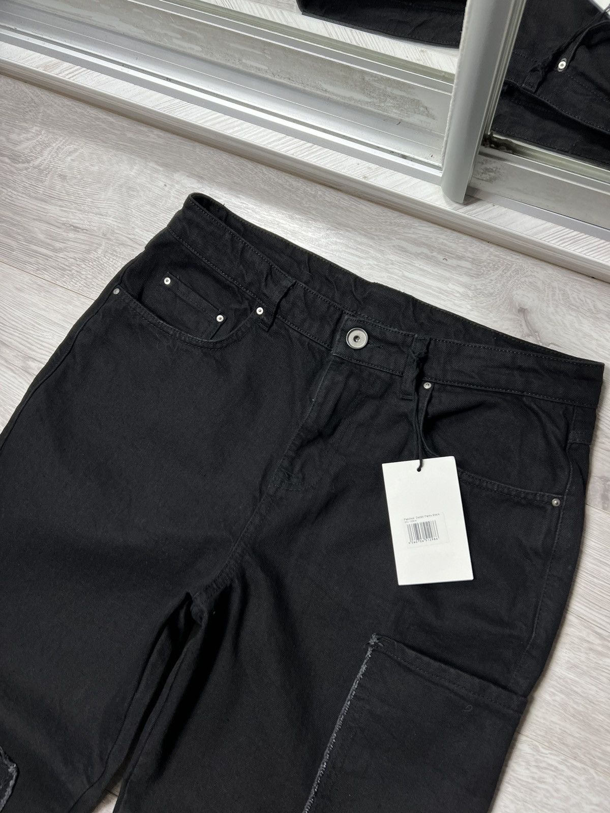Other Y2K Style Ola Kala Patched Black Denim Pants Stretch Jeans Size US 32 / EU 48 - 11 Thumbnail