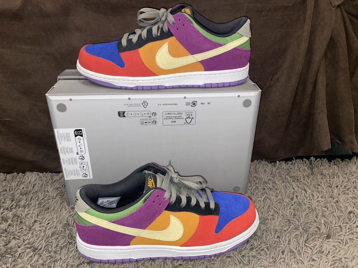 Nike Size 10M - Nike Dunk Low SP Retro Viotech 2019 NO BOX Size US 10 / EU 43 - 1 Thumbnail
