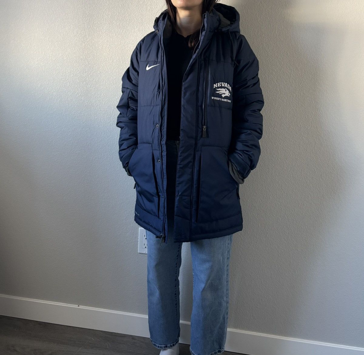Nike Blue Nike UNR Basketball Parka Size XS / US 0-2 / IT 36-38 - 1 Thumbnail