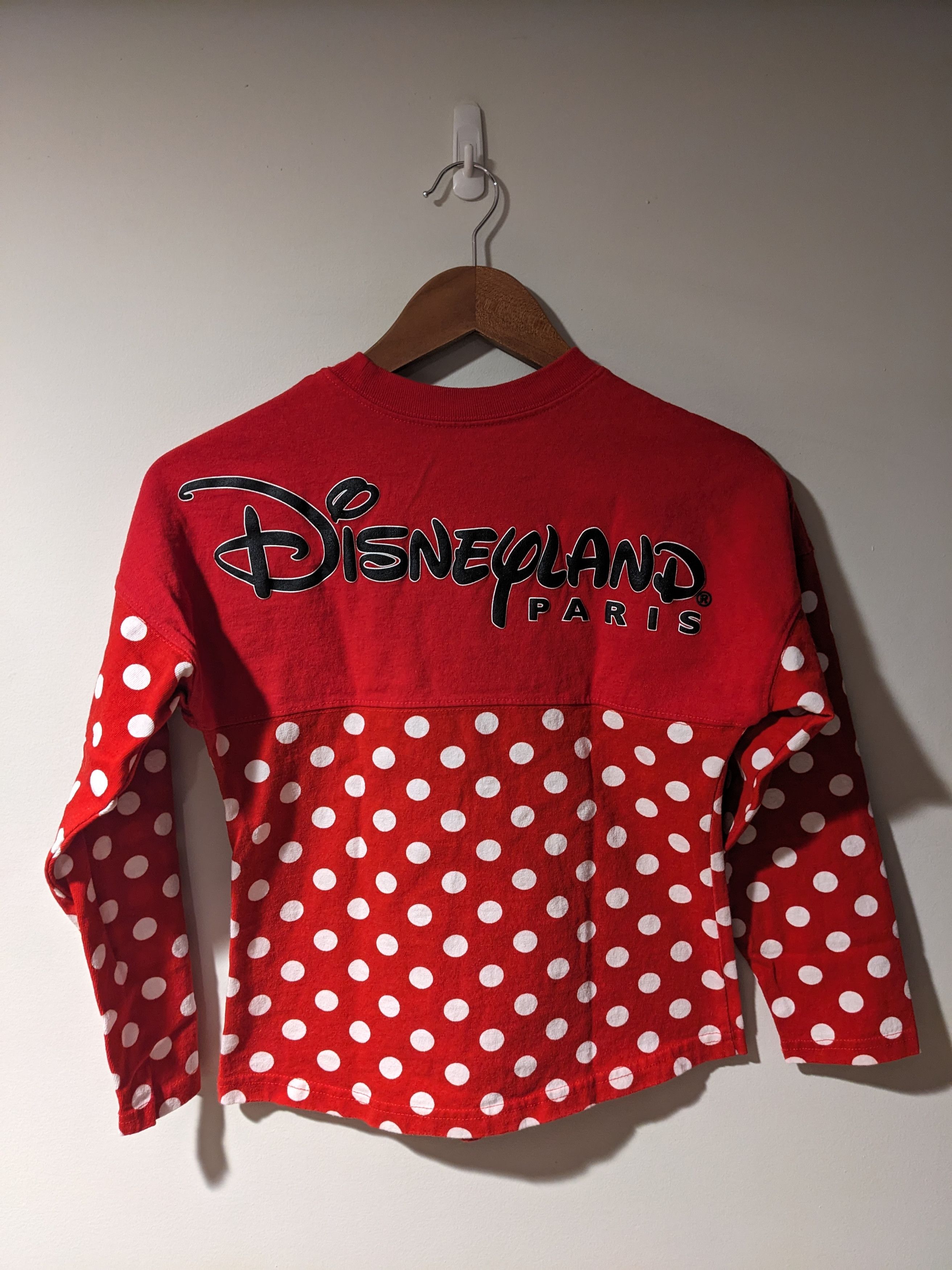 Disney Walt DisneyLand Paris Minnie Mouse Red 8A Spirit Jersey Size M / US 6-8 / IT 42-44 - 1 Thumbnail
