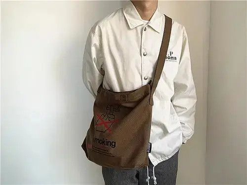 Other "NO Smoking" Unisex Messenger Canvas Bag Size ONE SIZE - 1 Thumbnail