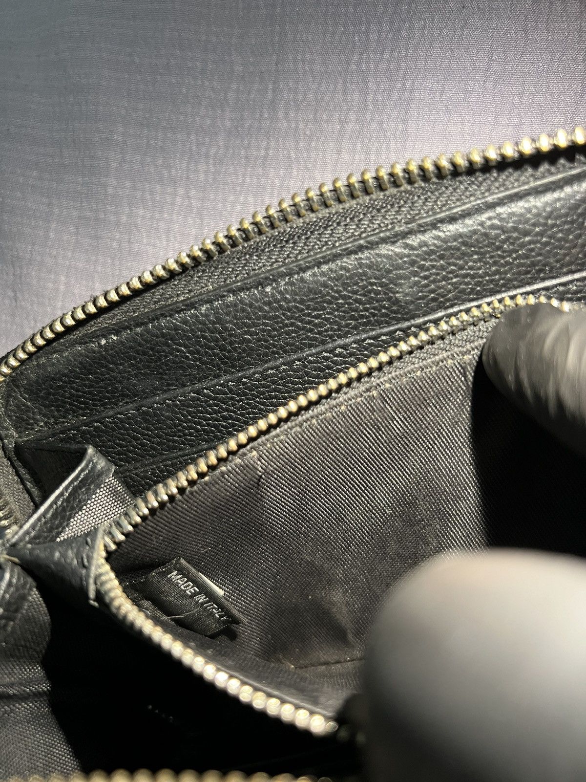 Prada Prada Black Crystal Embellished Leather Zip Around Wallet Size ONE SIZE - 15 Thumbnail