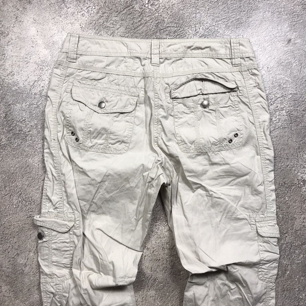 Vintage Vintage 90s Baggy Cargo Pants Parachute Flared Grunge 30 Size 30" / US 8 / IT 44 - 7 Thumbnail