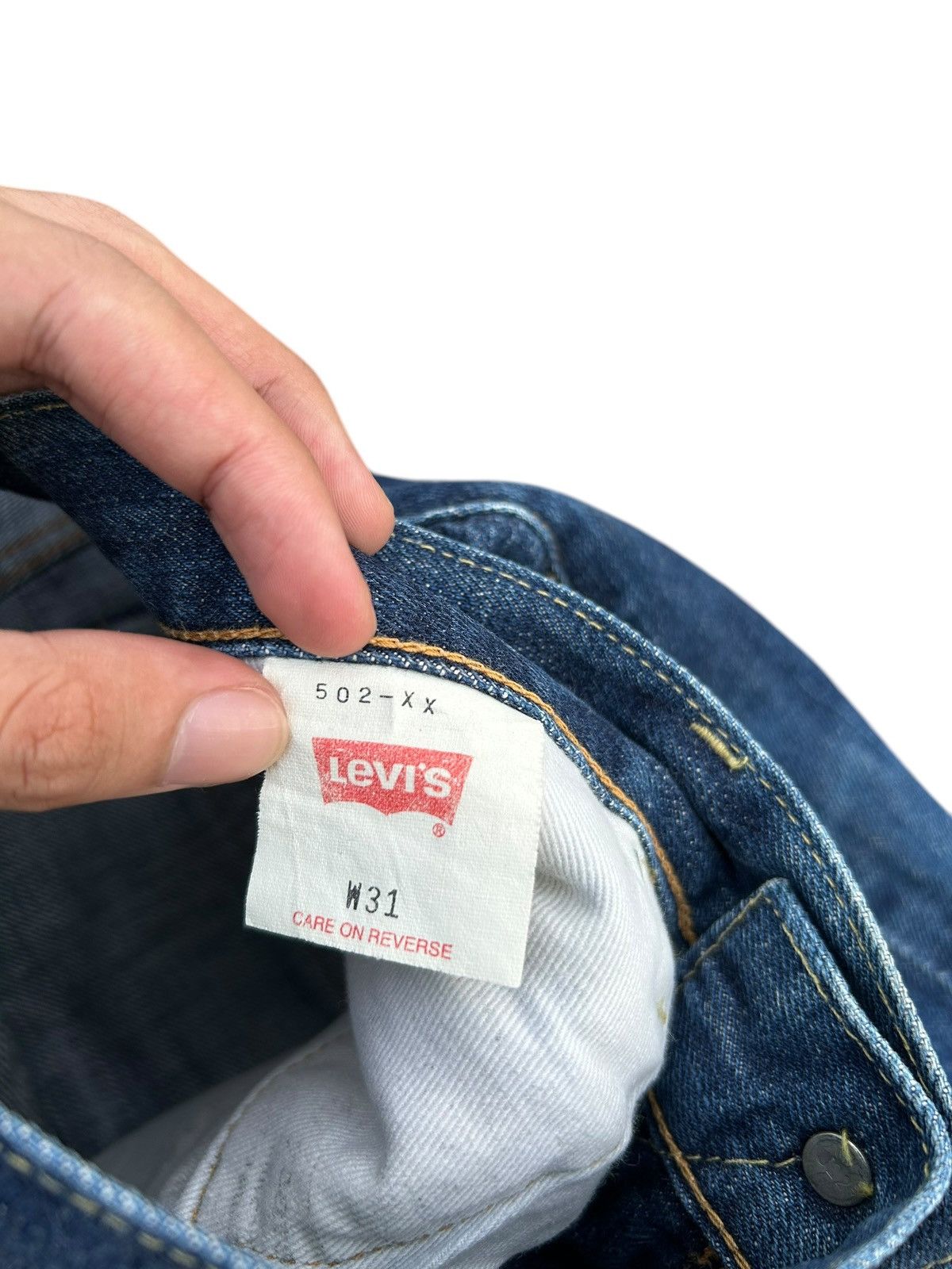 Kapital Vintage Levis Big E Selvedge Distressed Denim Jeans Size US 31 - 7 Thumbnail