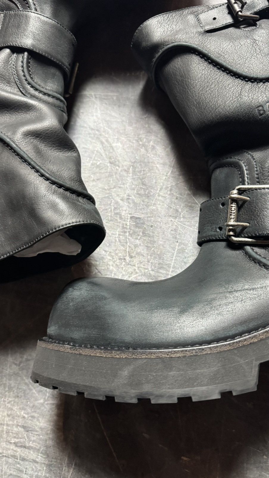 Balenciaga Balenciaga Venom Leather Boots in Black Size US 13 / EU 46 - 5 Thumbnail