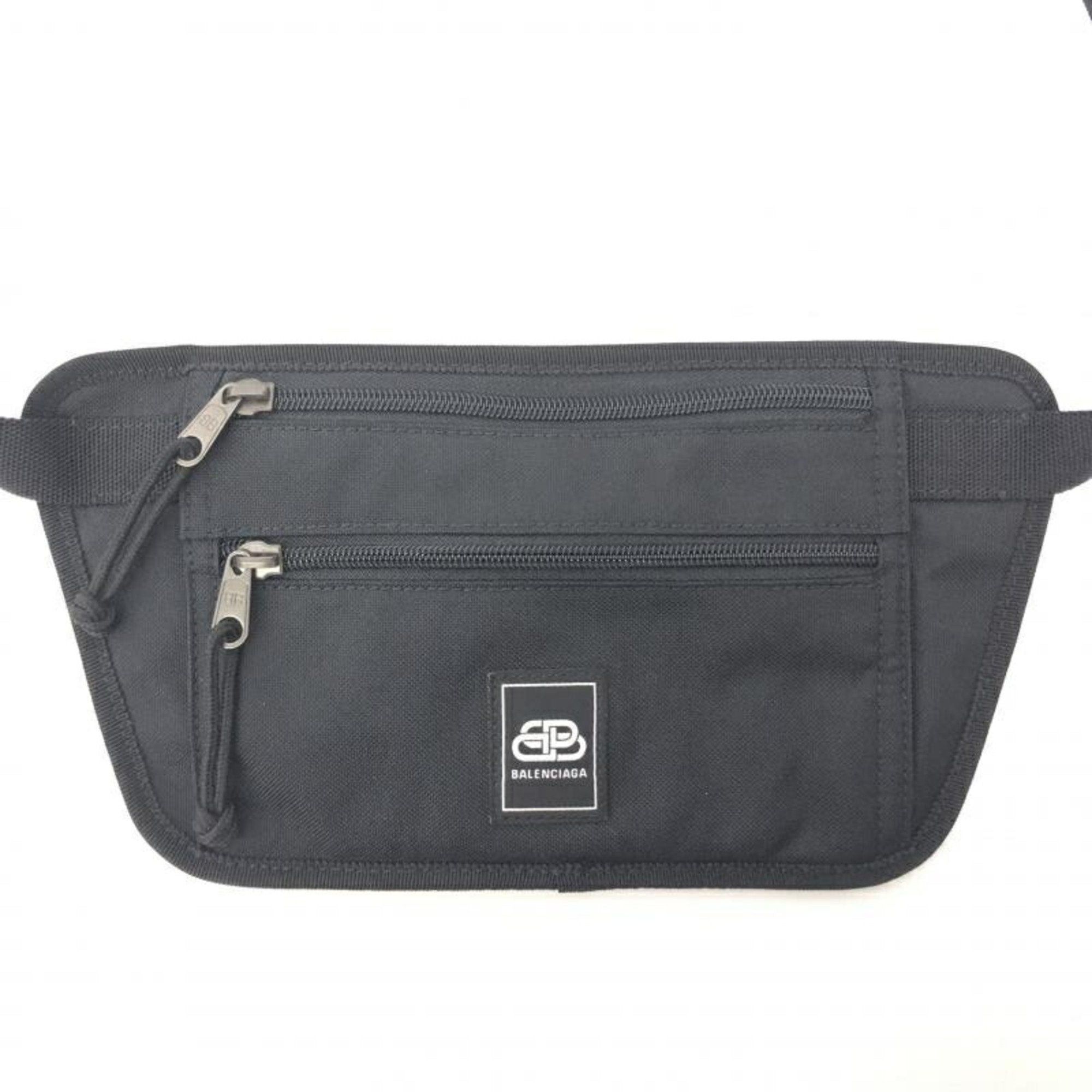 image of Balenciaga Body Bag Black Waist Pouch, Women's