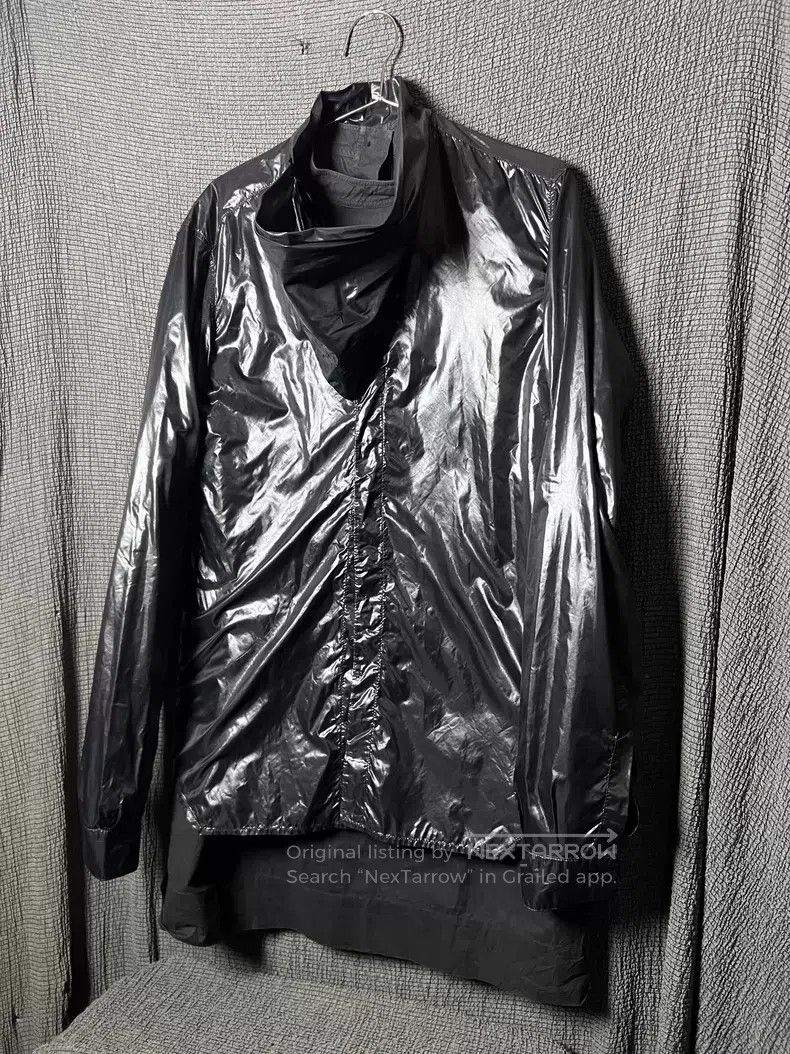 Rick Owens Rick Owens Slant Neck Button Glossy Nylon Long Sleeve Shir Size US M / EU 48-50 / 2 - 3 Thumbnail