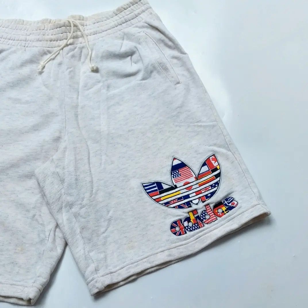 Adidas × Vintage Vintage 90s Adidas Big Logo Spell Out Sweat Pants Shorts Size US 32 / EU 48 - 3 Thumbnail