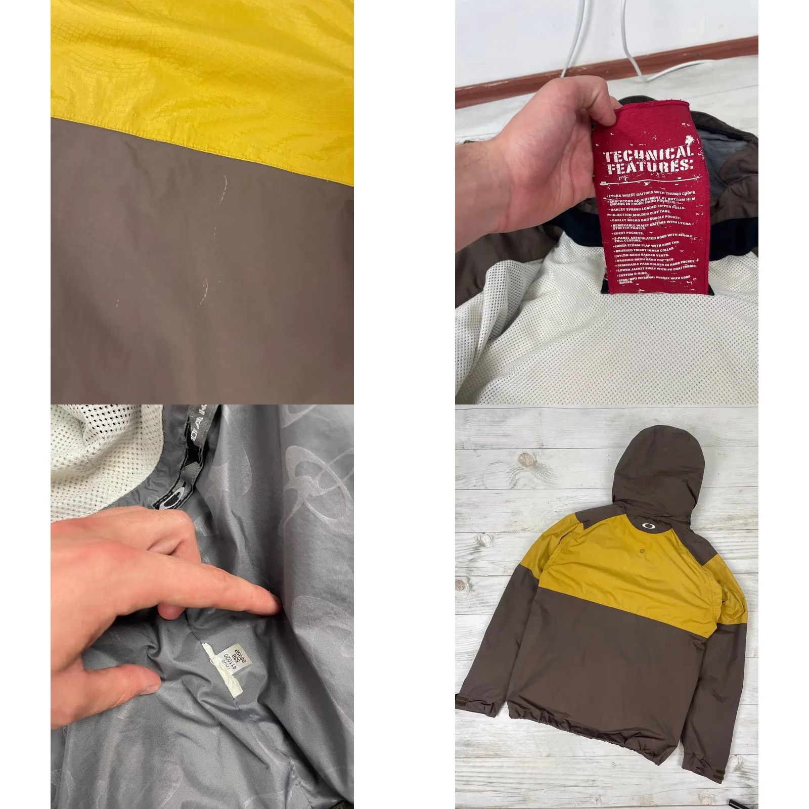 Oakley VINTAGE Oakley Jacket Ski 90s Nylon Logo Men Size S Brown Size US S / EU 44-46 / 1 - 10 Thumbnail
