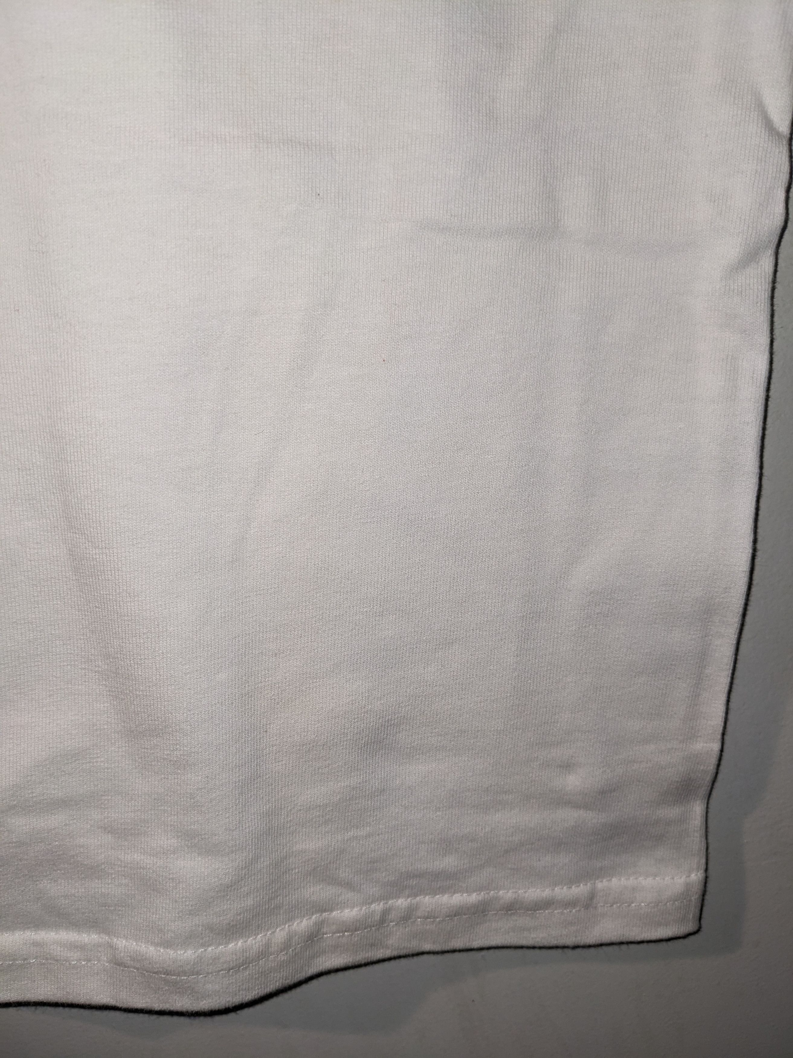 Nike × Vintage Vintage 90s Nike Arch Swoosh White Large T-Shirt Size US L / EU 52-54 / 3 - 9 Thumbnail
