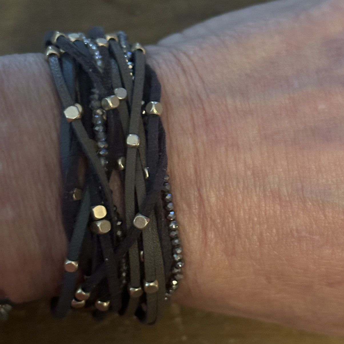 Other Lonna & Lilly multi strand bead accent leather wrap bracelet Size ONE SIZE - 6 Thumbnail
