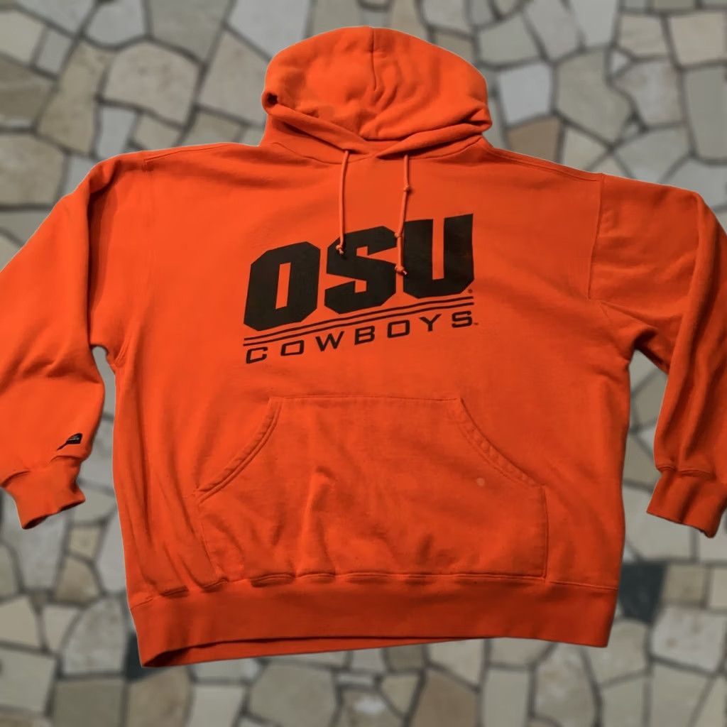 Jansport Jansport Hooded Sweatshirt OSU Cowboys Large Orange Men's Sweatshirt Pullover University Style Proceed with Care Vegos Size US L / EU 52-54 / 3 - 1 Thumbnail