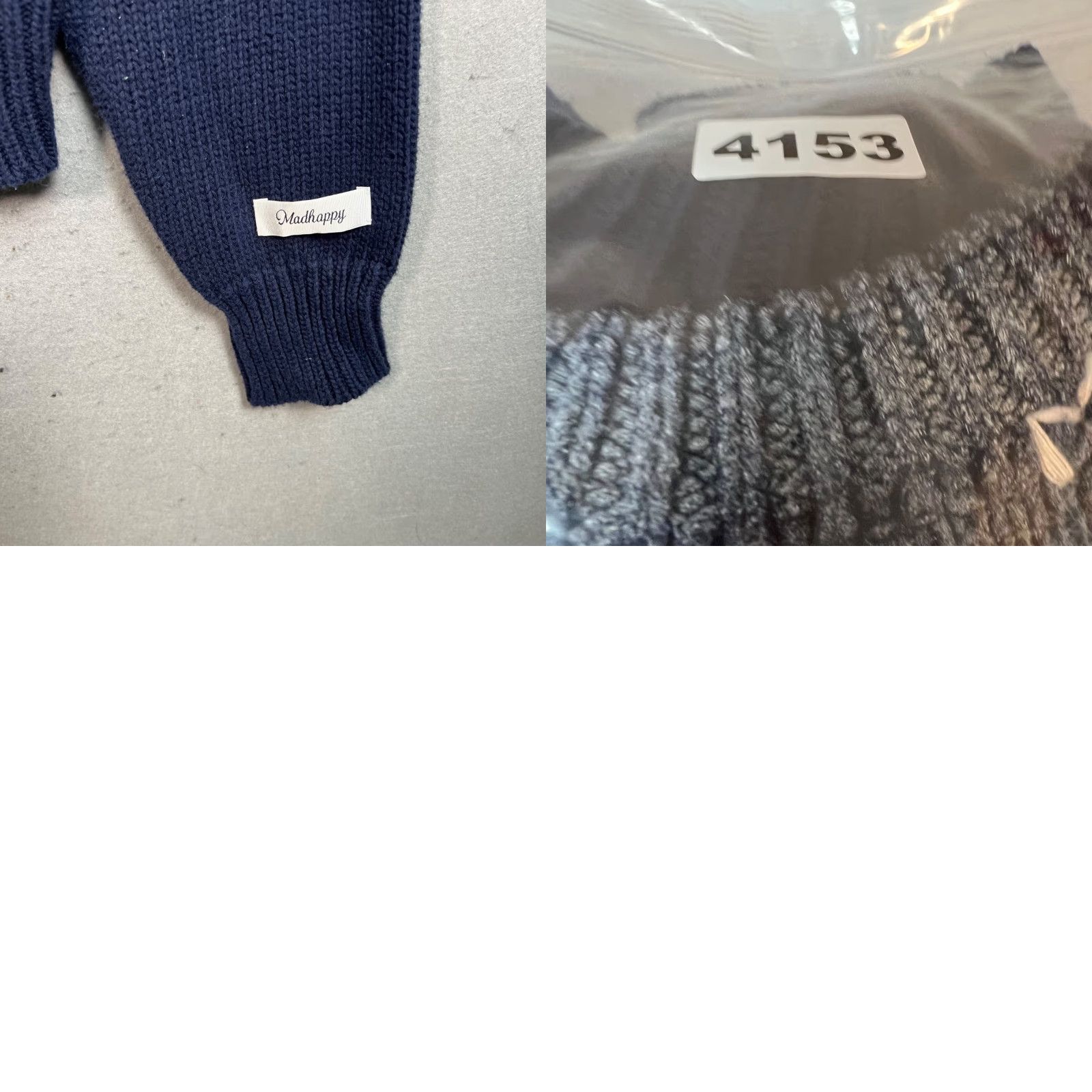 Madhappy Madhappy Mens Large Gradient Navy Blue Heavyweight Sweater Pullover USA Shirt Mens Size US L / EU 52-54 / 3 - 8 Thumbnail